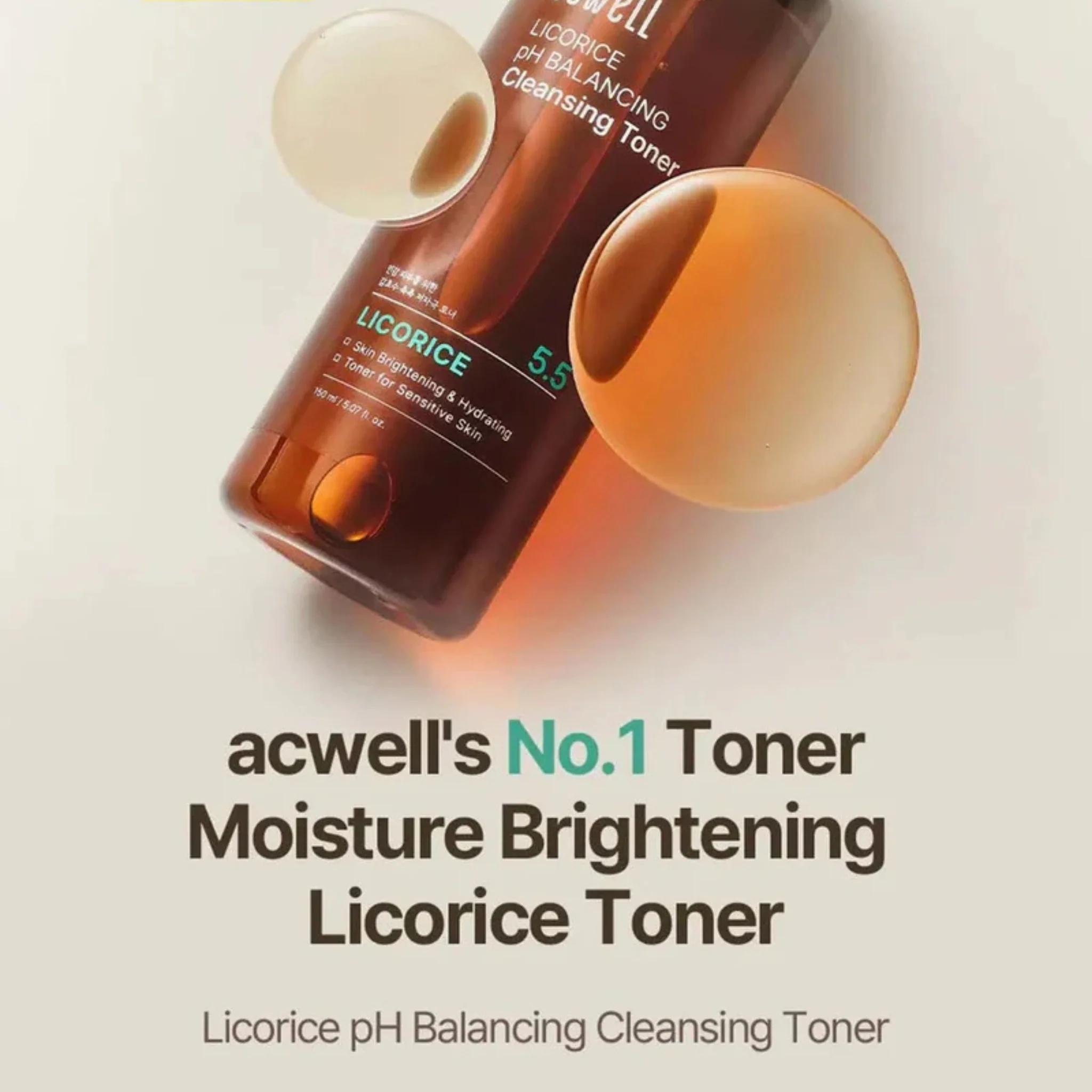ACWELL Licorice pH Balancing Cleansing Toner 150ml - Image 3