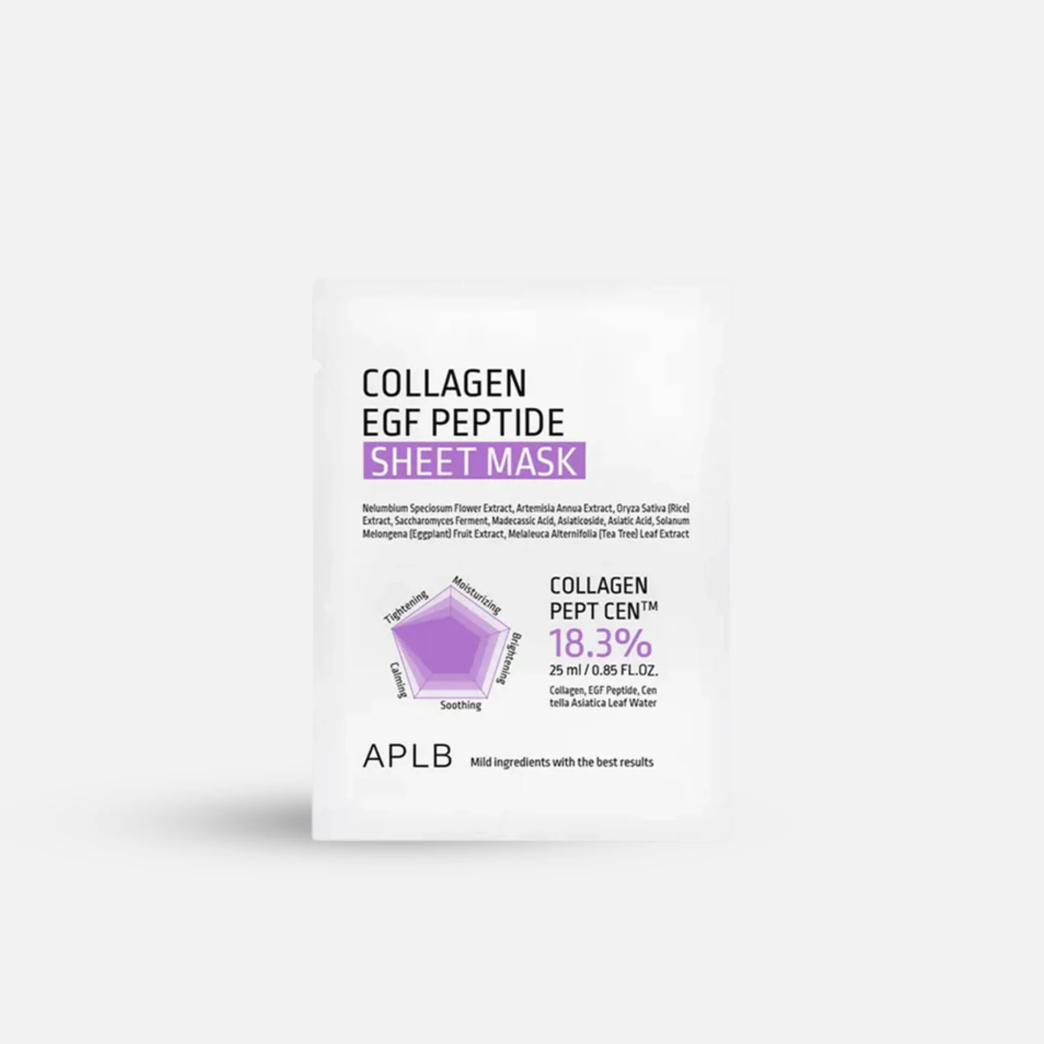 APLB Collagen EGF Peptide Sheet Mask (1pc / 10pcs)
