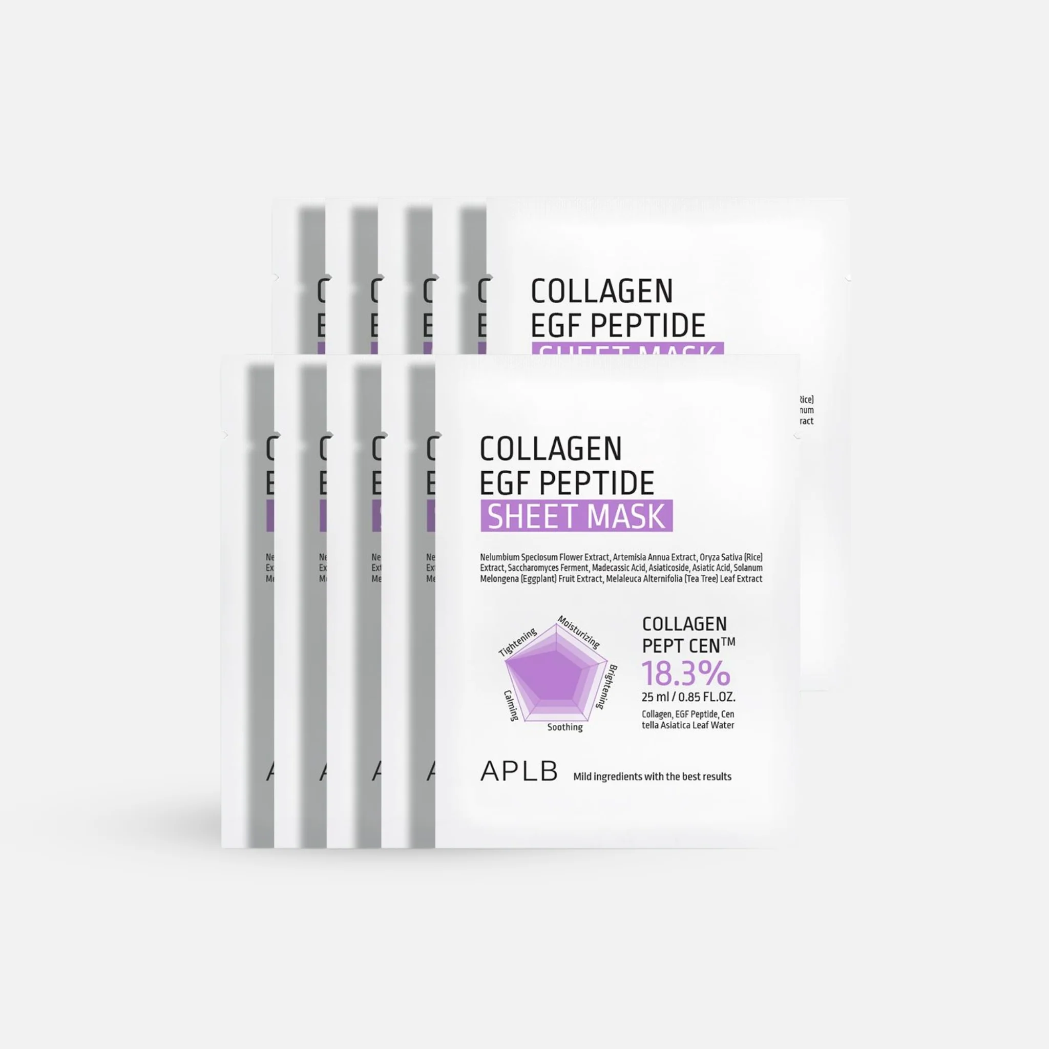 APLB Collagen EGF Peptide Sheet Mask (1pc / 10pcs) - Image 5