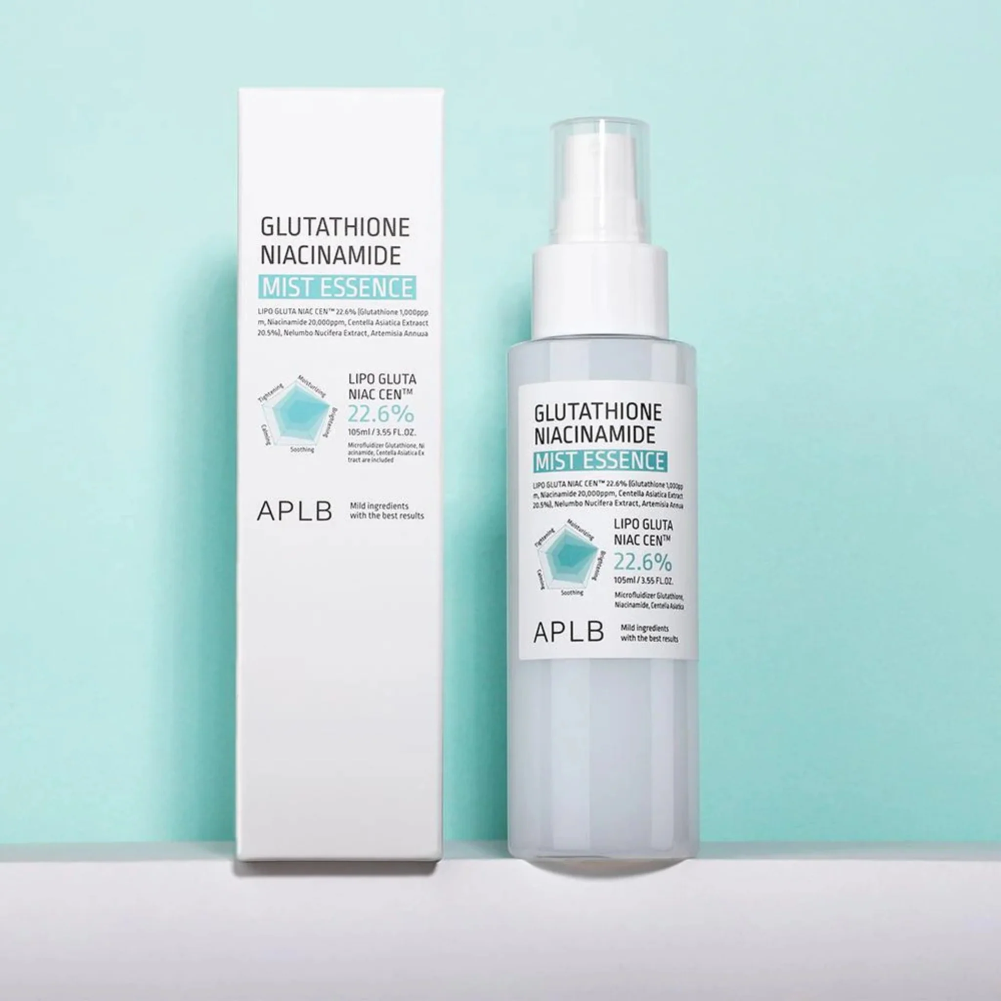 APLB Glutathione Niacinamide Mist Essence 105ml - Image 4