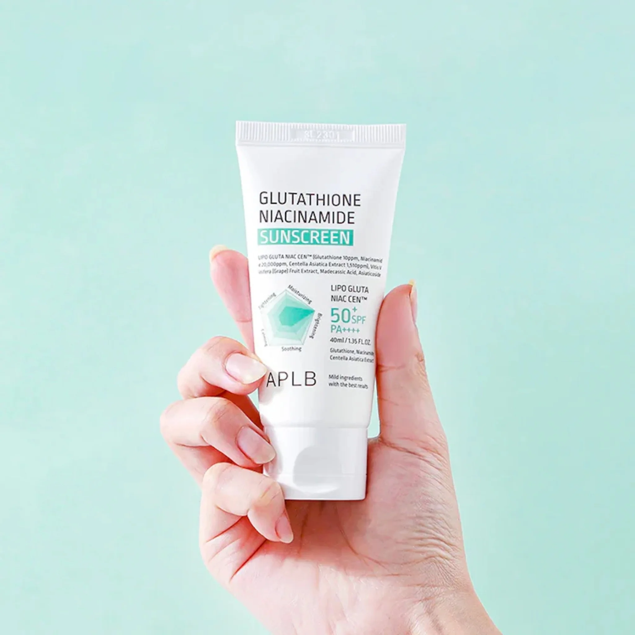 APLB Glutathione Niacinamide Sunscreen 40ml - Image 3