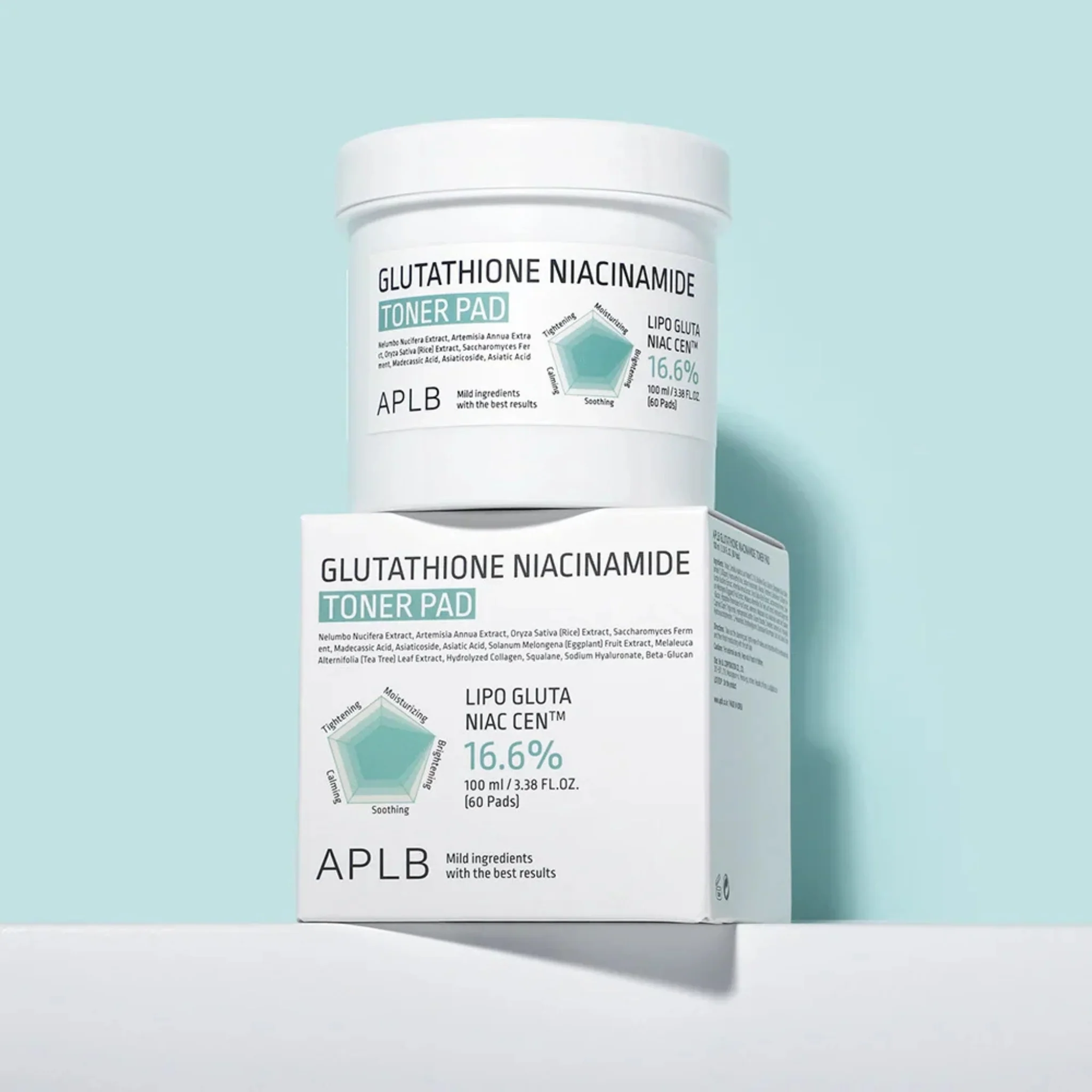APLB Glutathione Niacinamide Toner Pad (60 pads) - Image 4