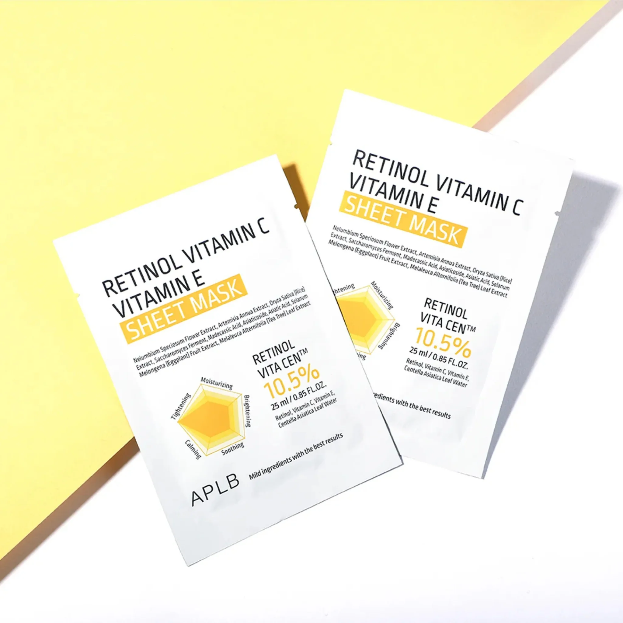 APLB Retinol Vitamin C Vitamin E Sheet Mask (1pc / 10pcs) - Image 5