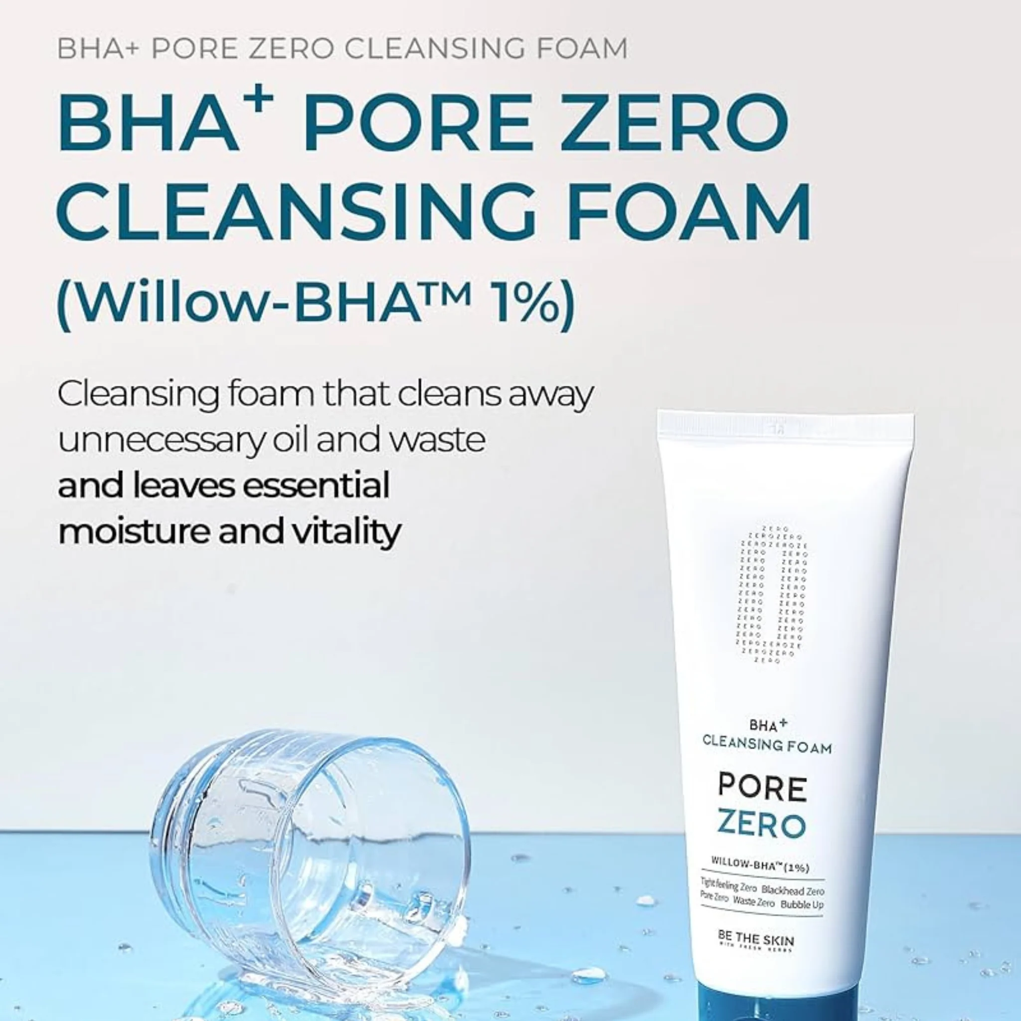 BE THE SKIN BHA+ PORE ZERO Cleansing Foam 150g - Image 4