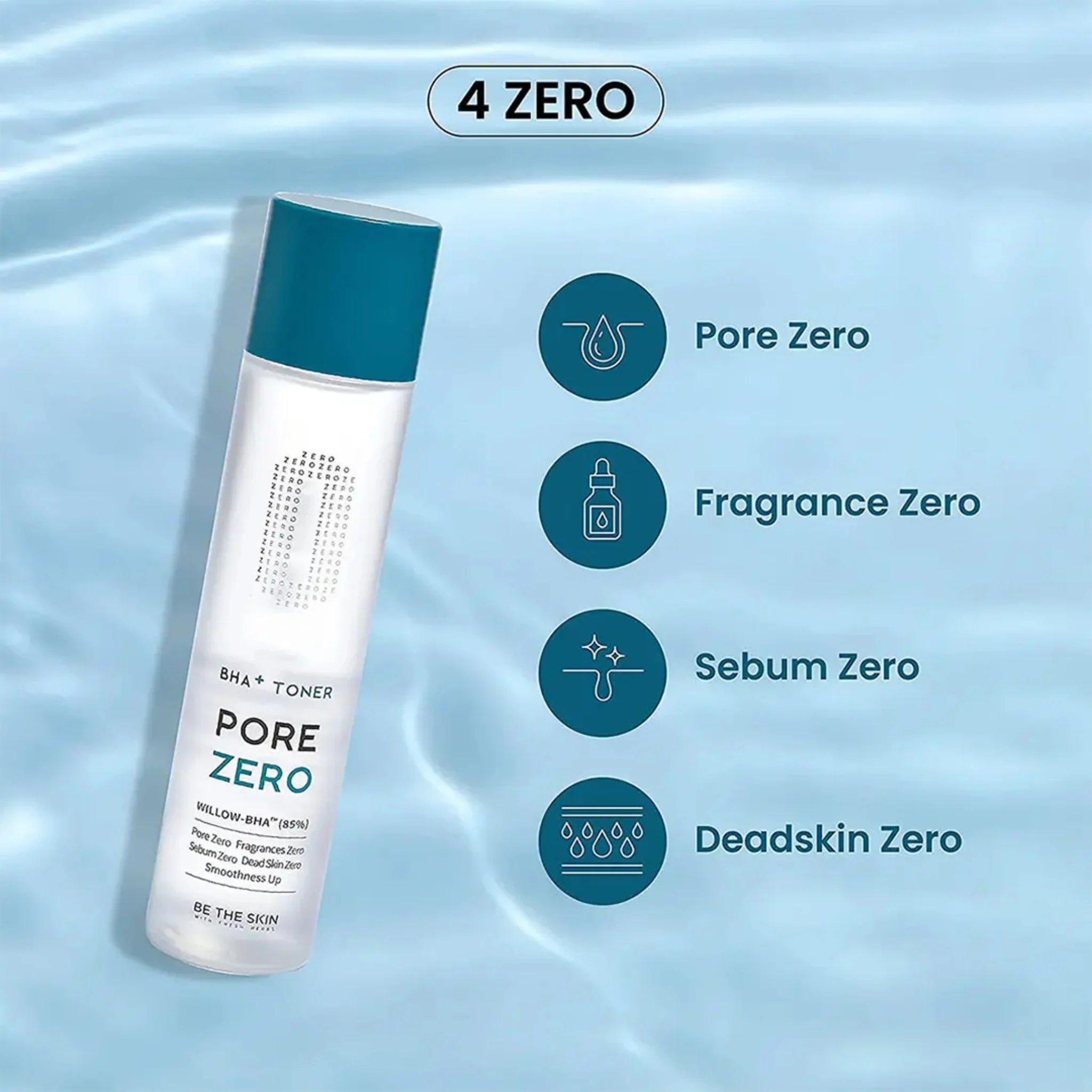 BE THE SKIN BHA+ PORE ZERO Toner 150ml - Image 3
