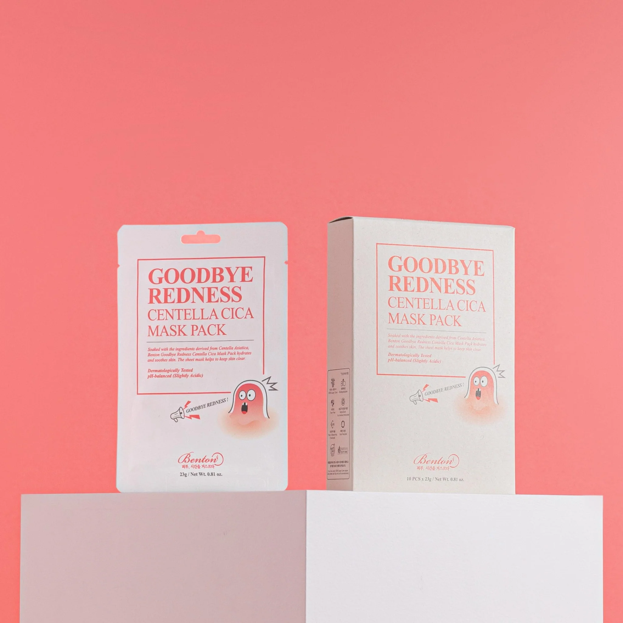 BENTON Goodbye Redness Centella One-Pack Sheet Mask (1 pc / 10 pcs) - Image 4
