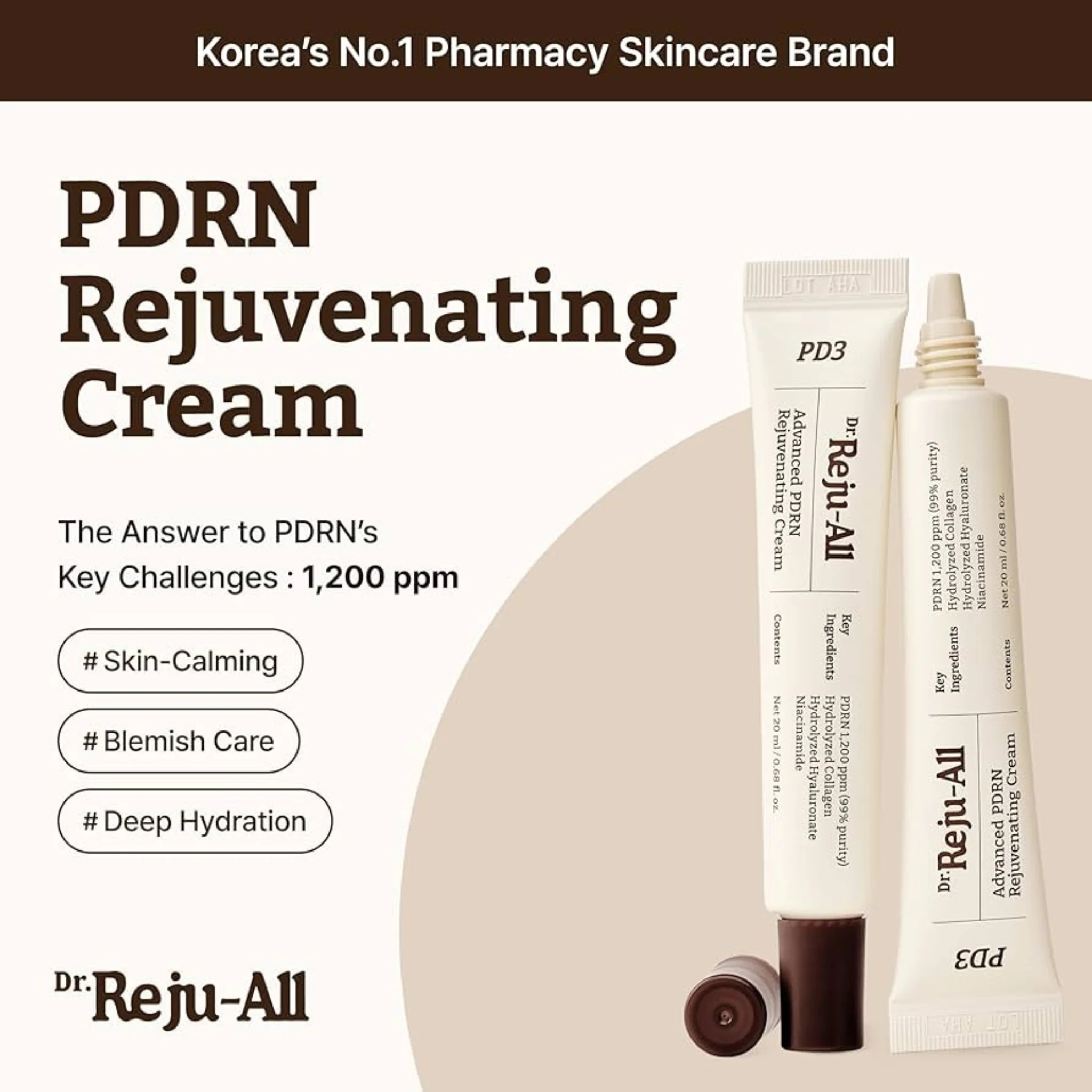 Dr. Reju-All Advanced PDRN Rejuvenating Cream (20ml) - Image 3