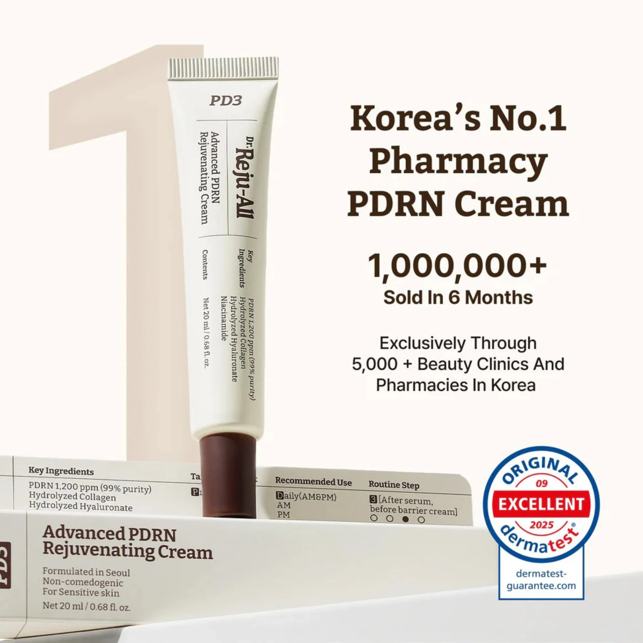 Dr. Reju-All Advanced PDRN Rejuvenating Cream (20ml) - Image 5