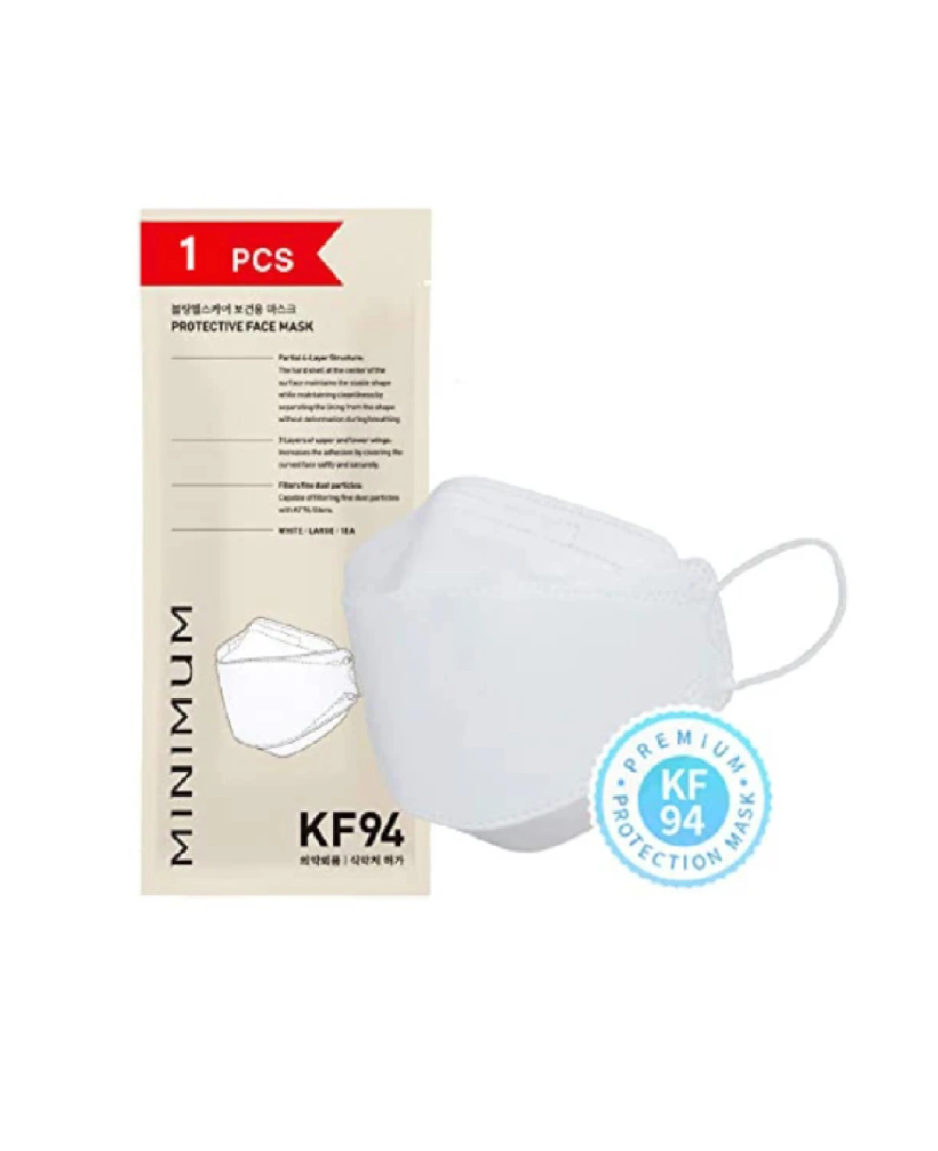 ECOWINDY KF94 Mask White