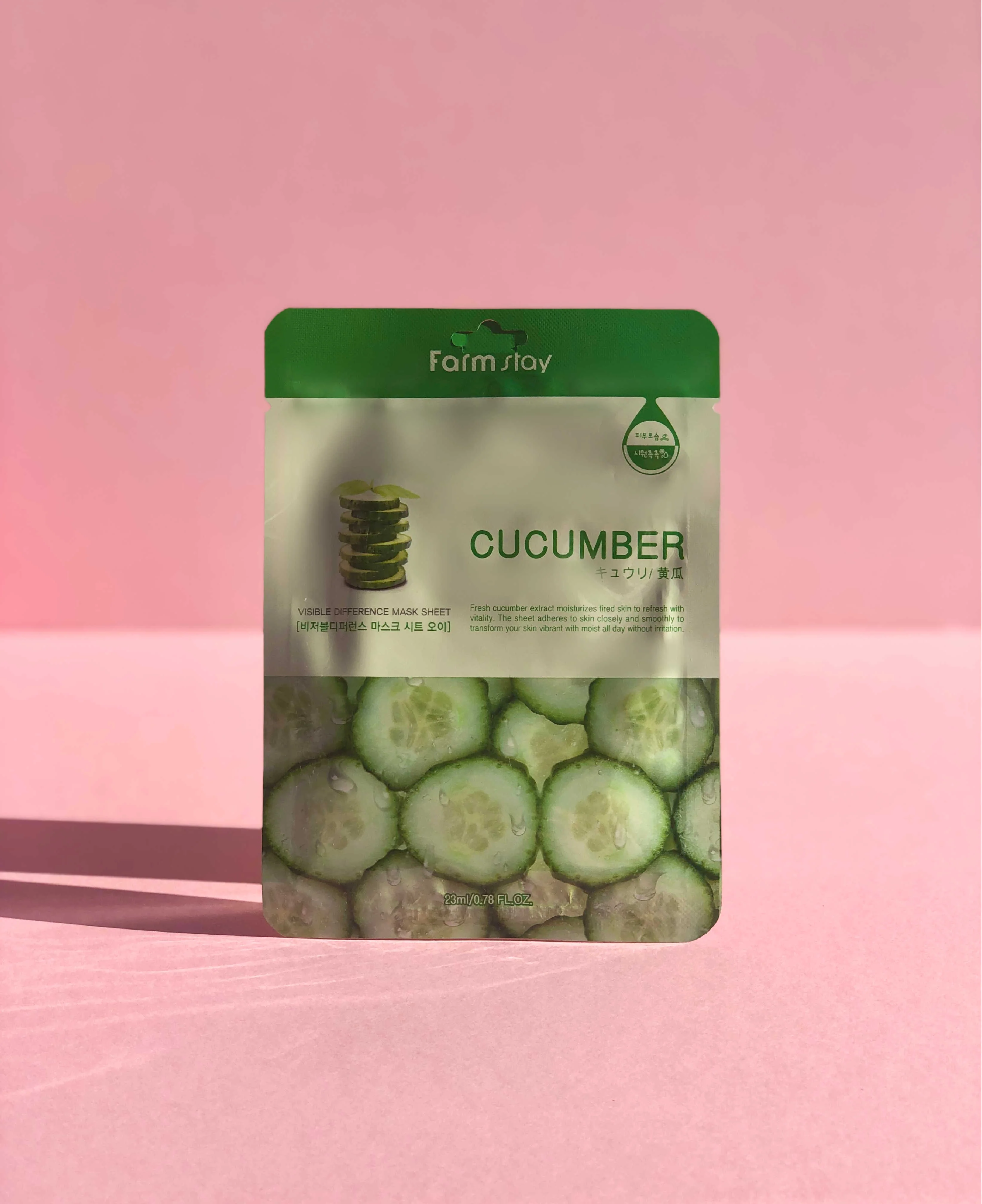 FARM STAY Cucumber Visible Difference Mask Sheet