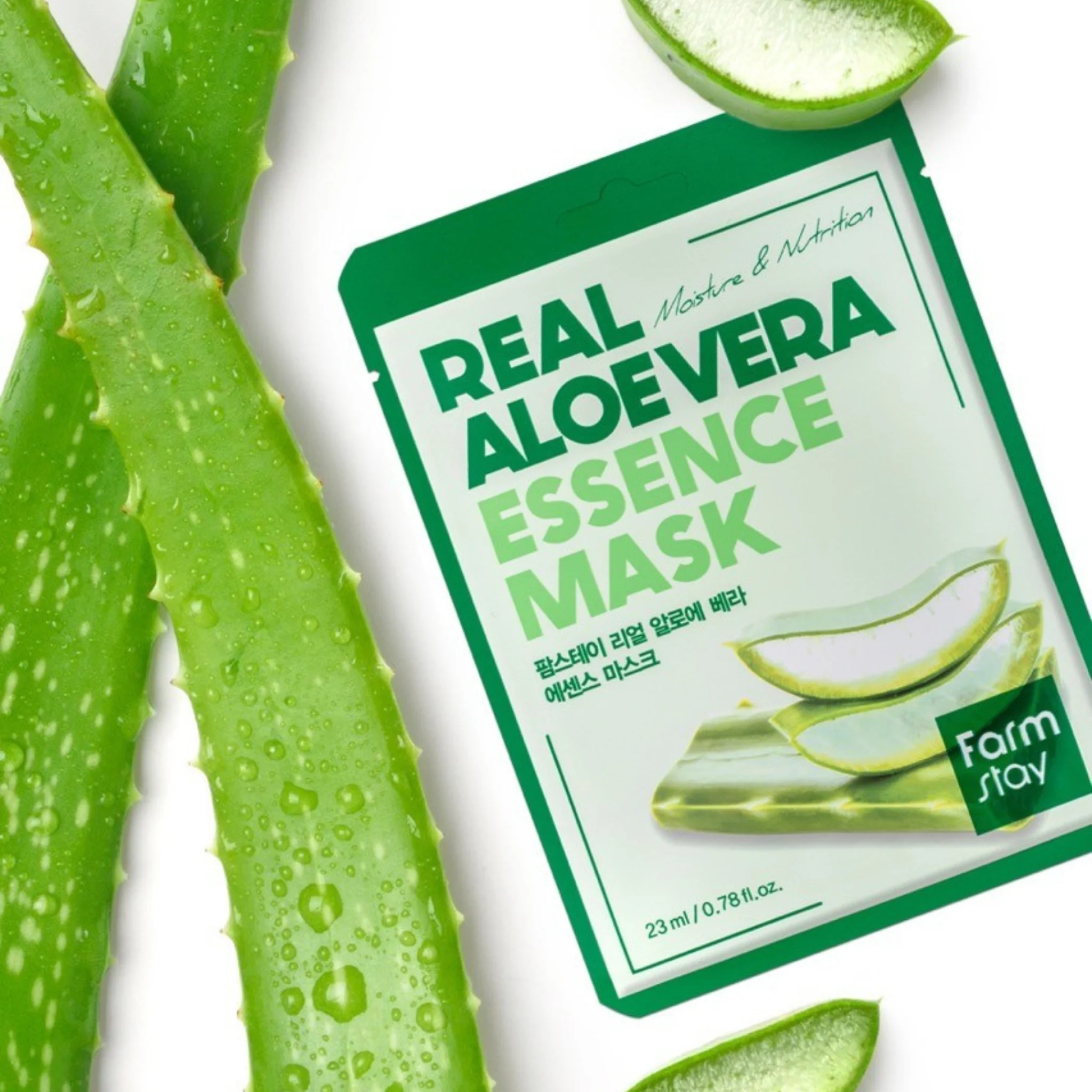 FARM STAY Real Aloe Vera Essence Mask Sheet - Image 4