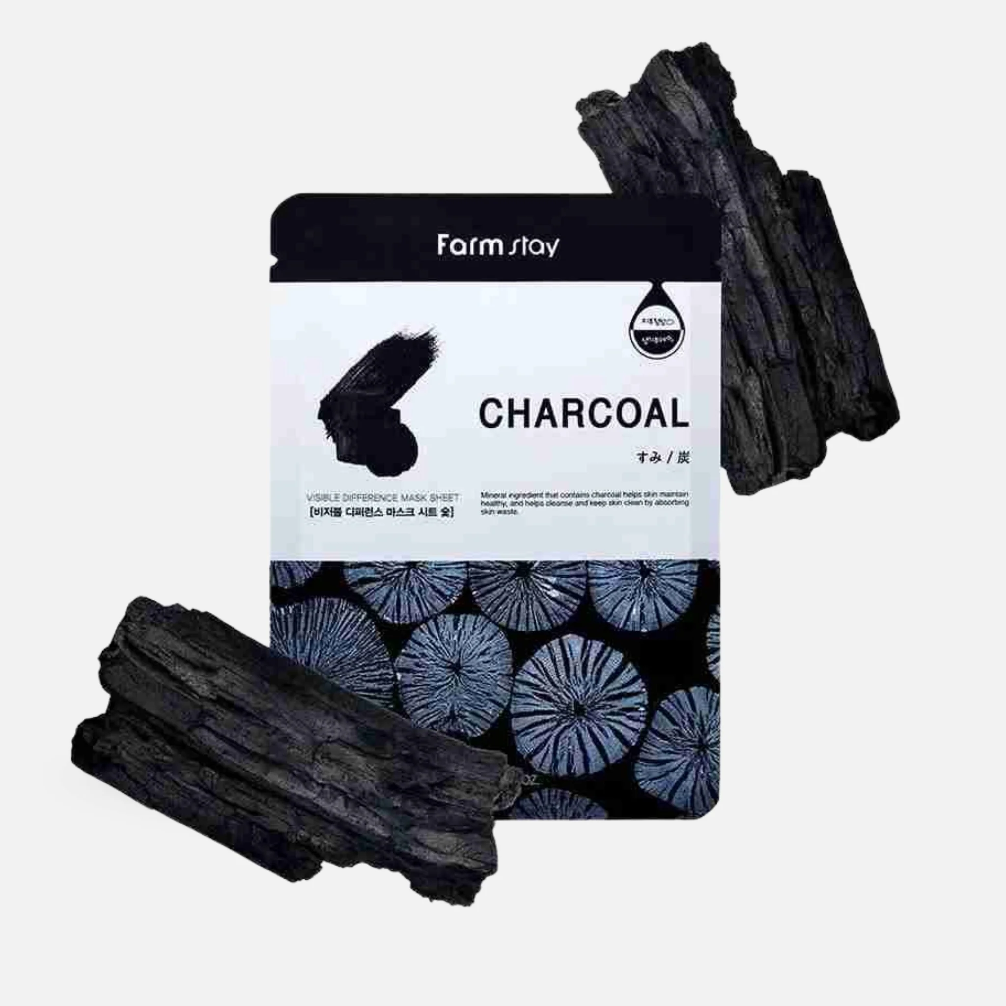 FARM STAY Charcoal Visible Difference Mask Sheet - Image 2