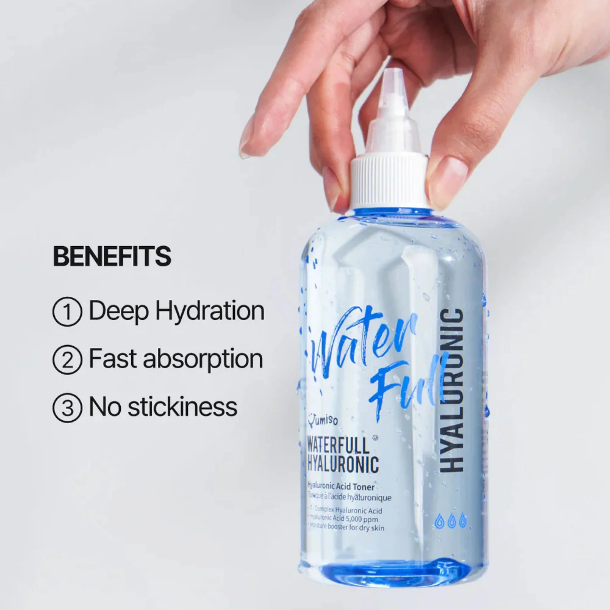 JUMISO Waterfull Hyaluronic Toner 7ml / 250ml - Image 3