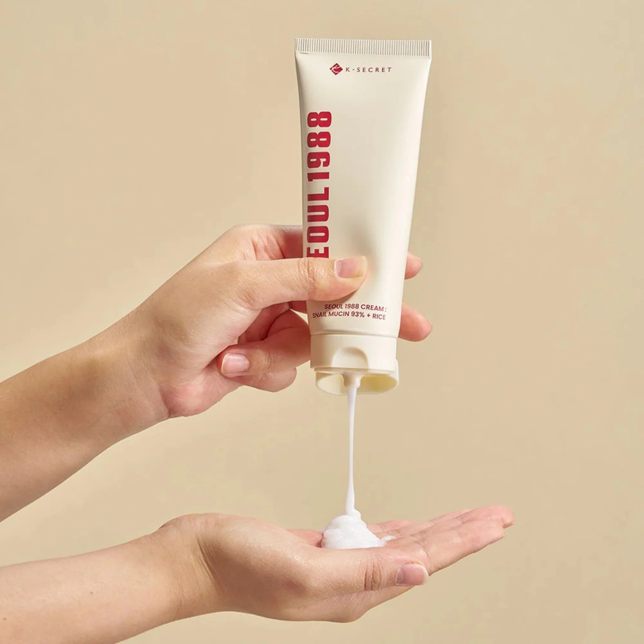 K-SECRET SEOUL 1988 Cream Snail Mucin 93 Rice (100ml) - Image 2