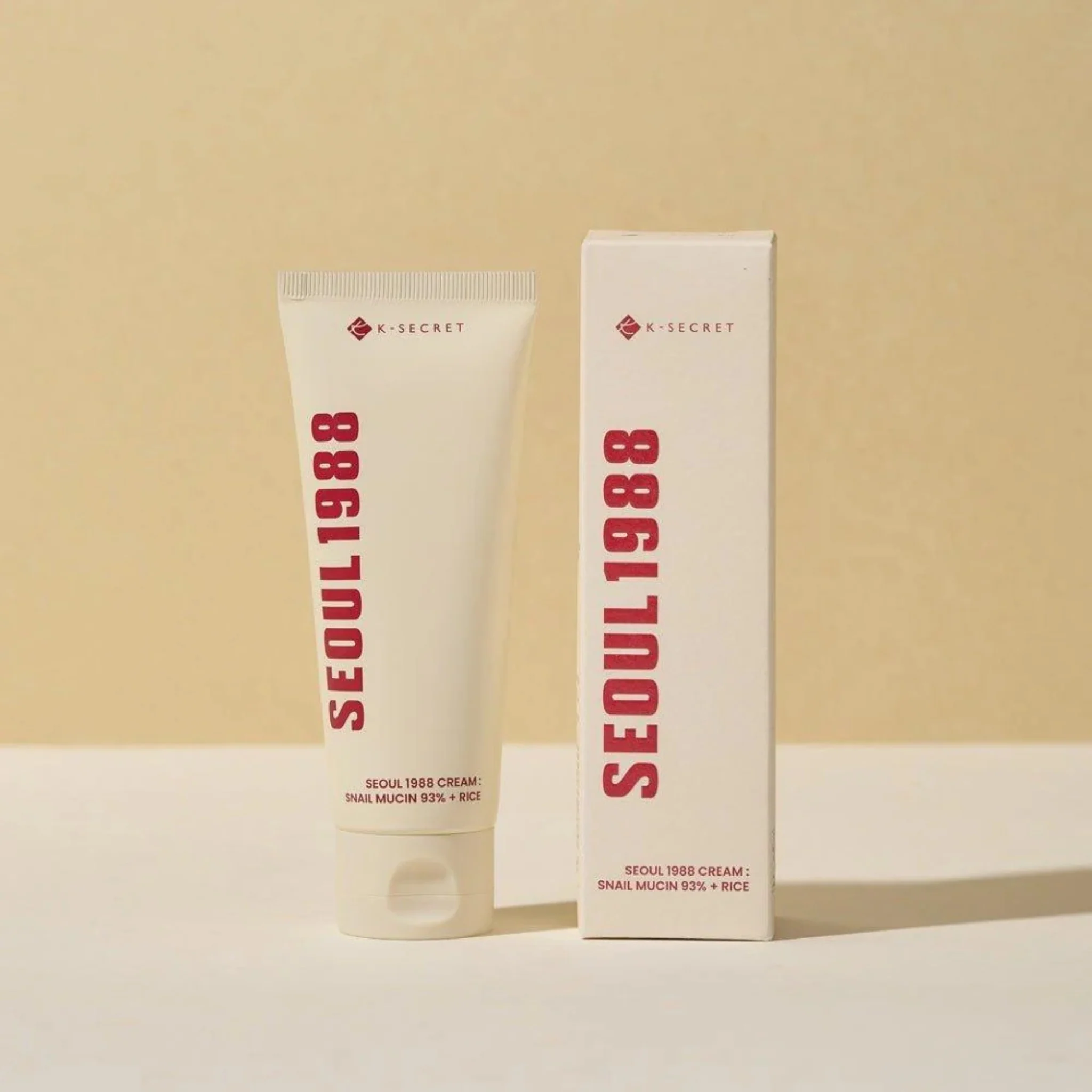 K-SECRET SEOUL 1988 Cream Snail Mucin 93 Rice (100ml) - Image 3