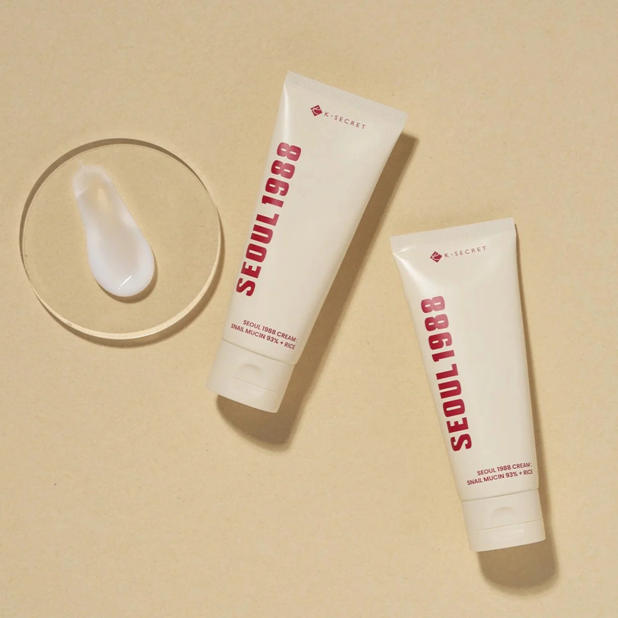 K-SECRET SEOUL 1988 Cream Snail Mucin 93 Rice (100ml) - Image 4
