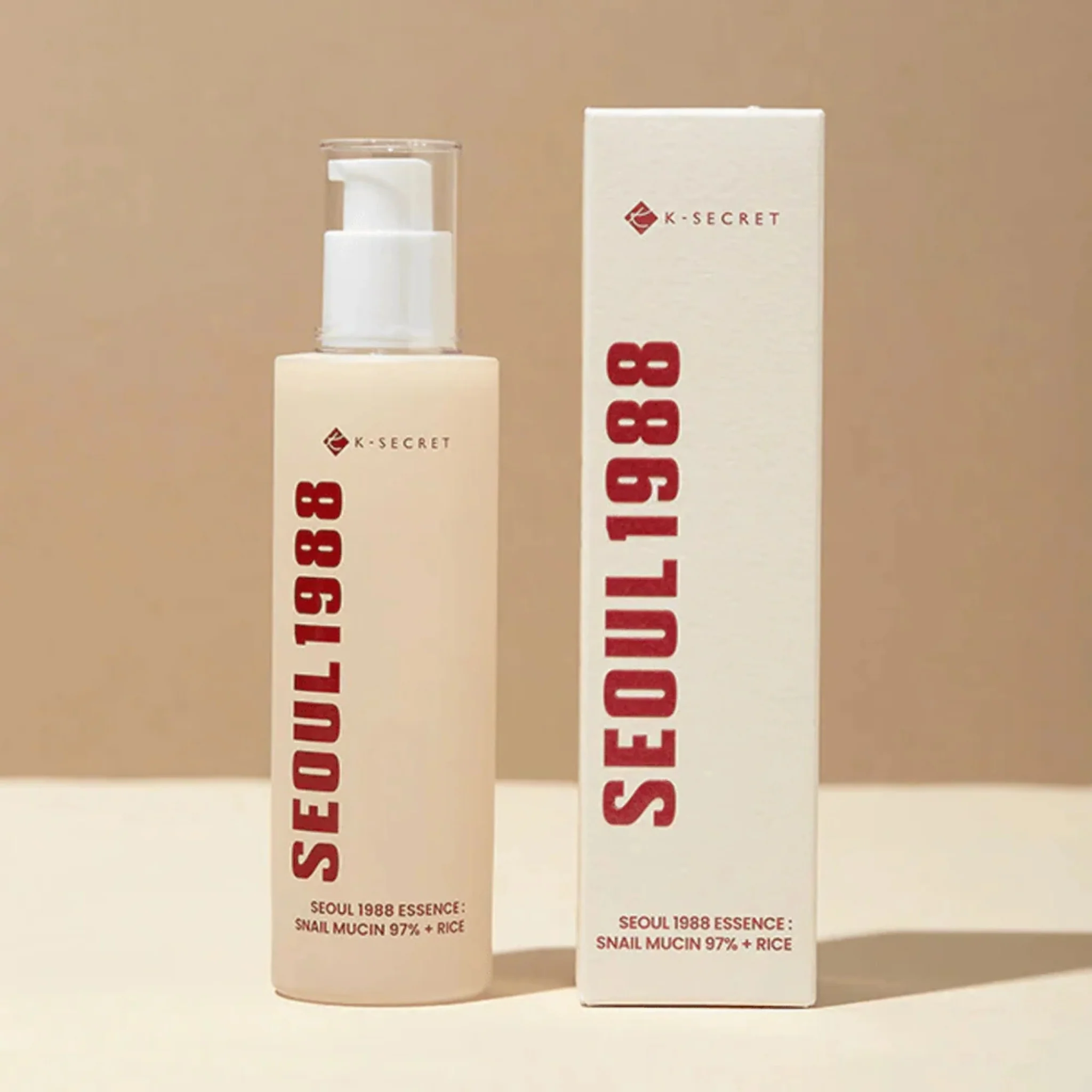 K-SECRET SEOUL 1988 Essence Snail Mucin 97% + Rice 100ml - Image 2