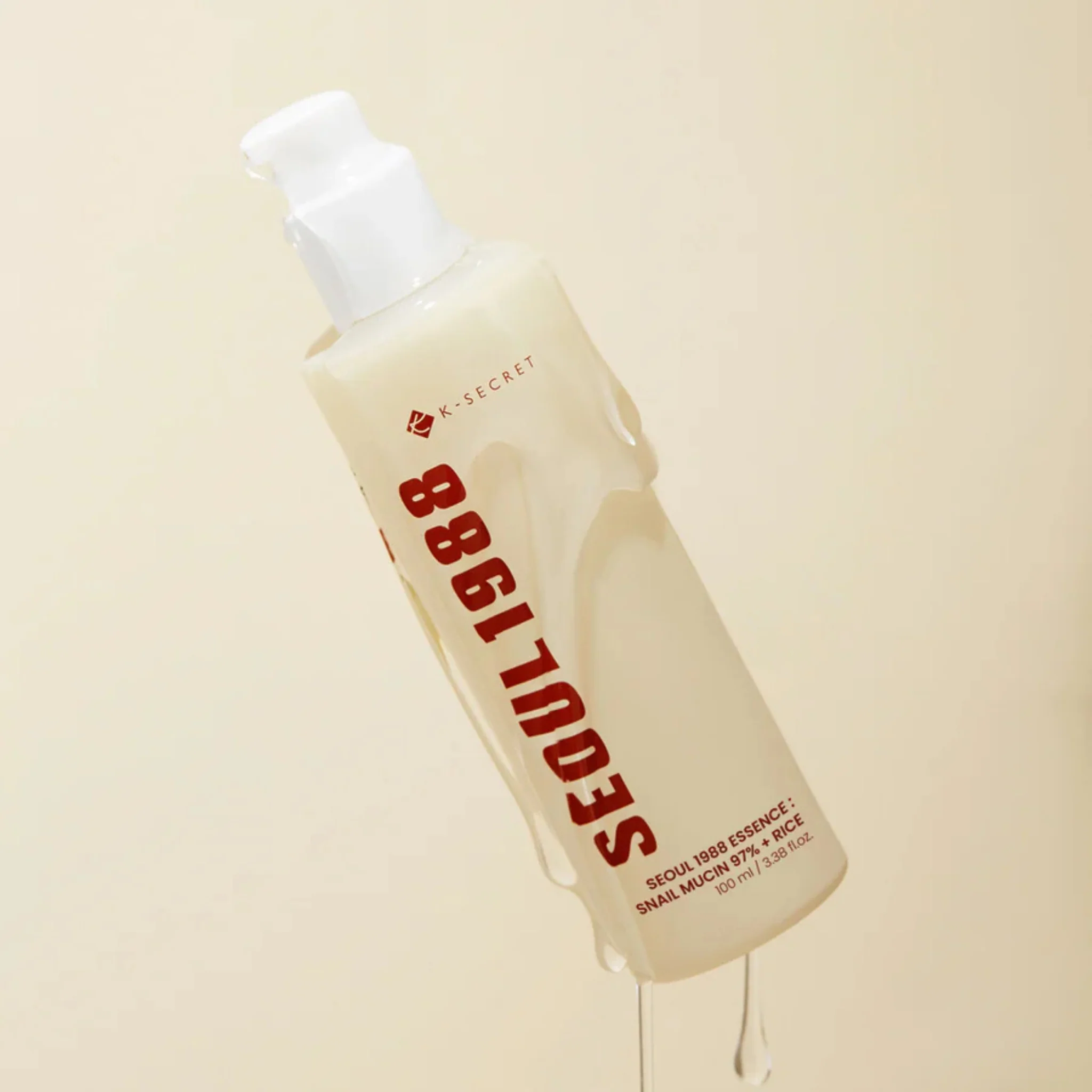 K-SECRET SEOUL 1988 Essence Snail Mucin 97% + Rice 100ml - Image 4