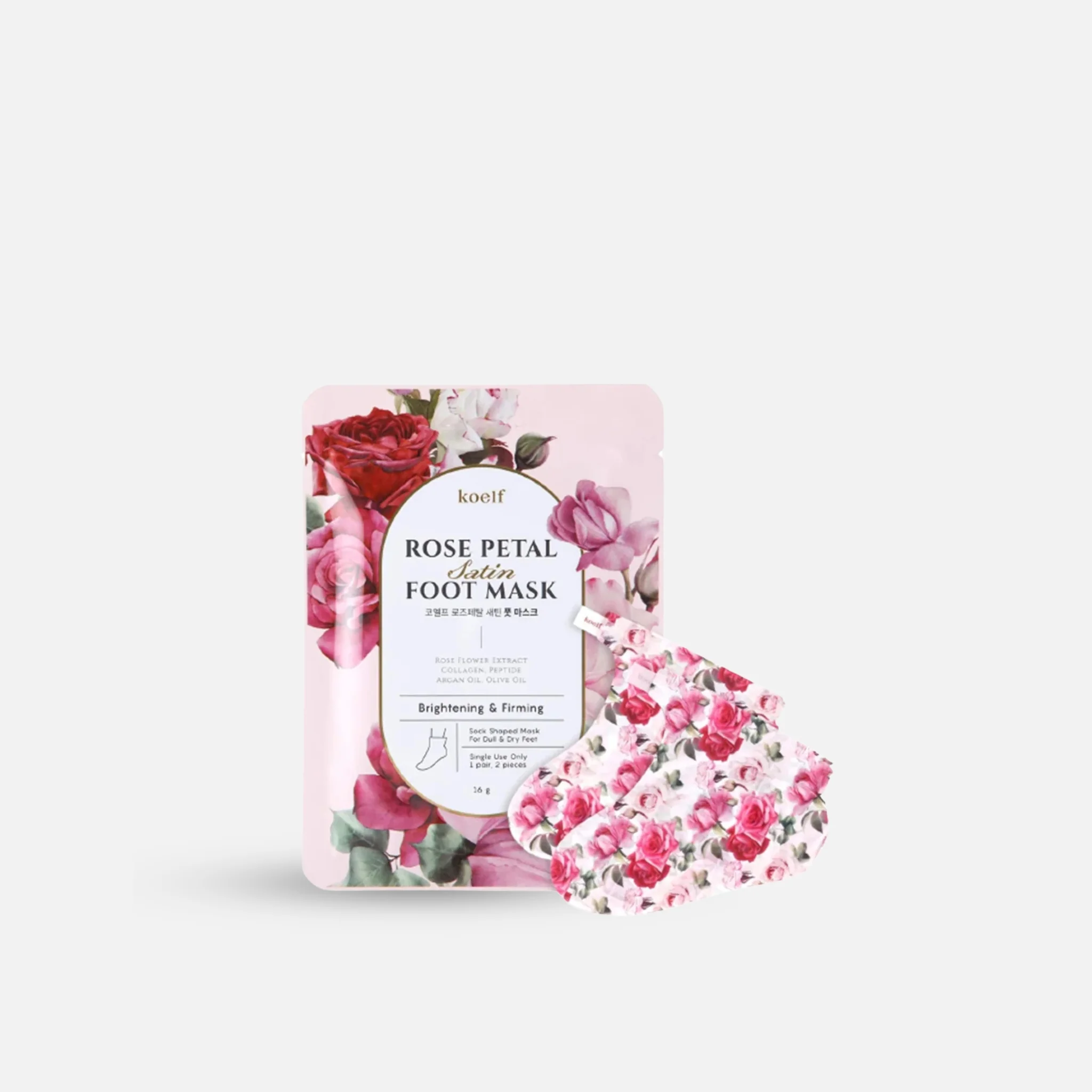 KOELF Rose Petal Satin Foot Mask (1 Pair)