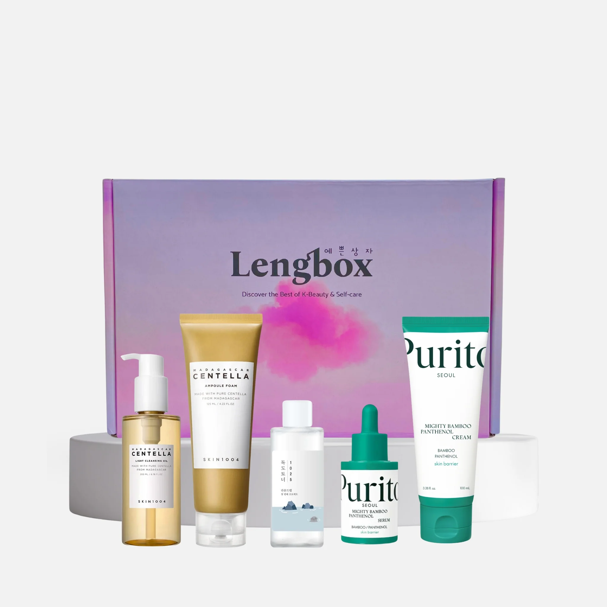 Lengbox Vegan Korean Skincare Beauty Box | One-Off Glass Skin Set