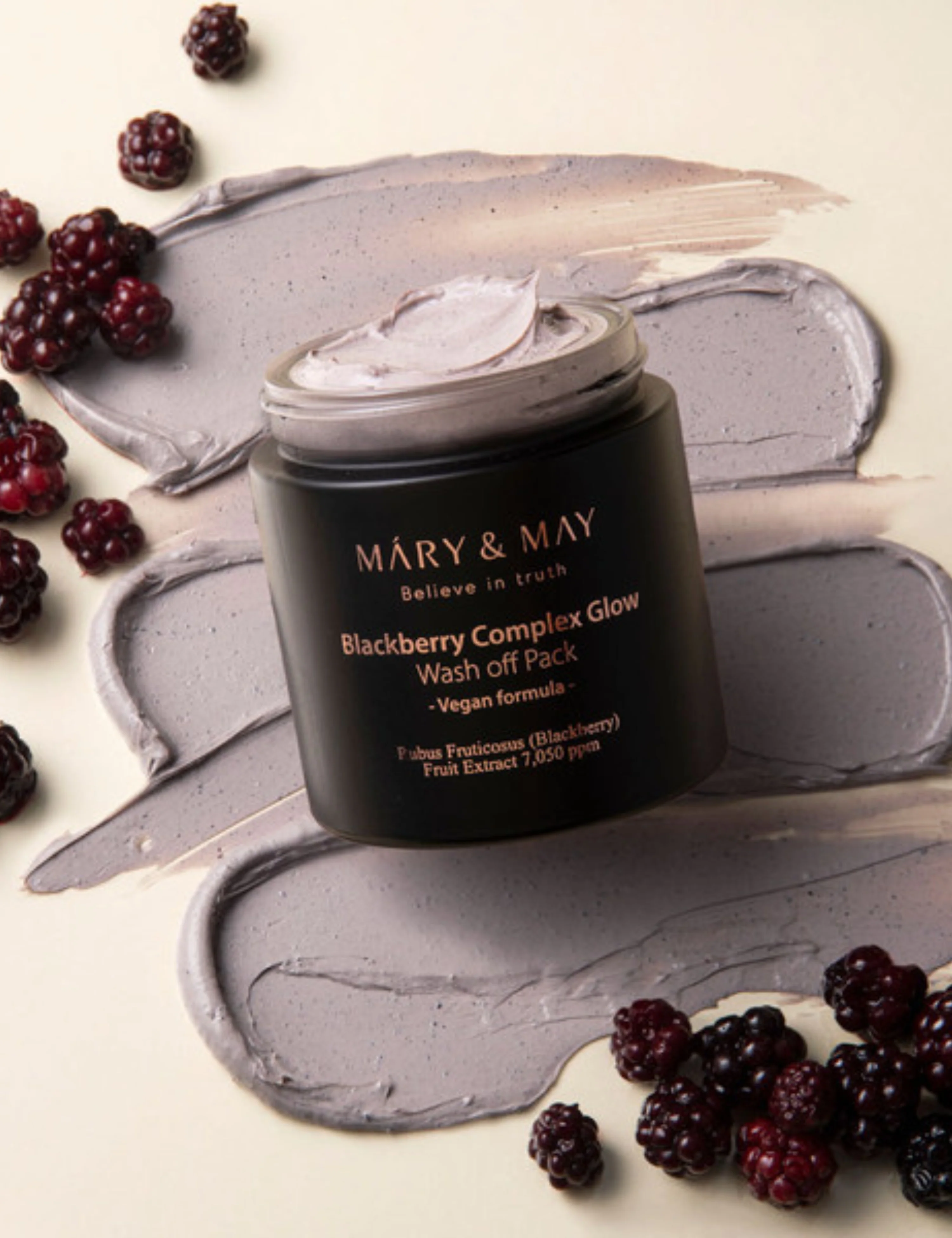 MARY & MAY Blackberry Complex Glow Wash off Pack 30g / 125g - Image 4