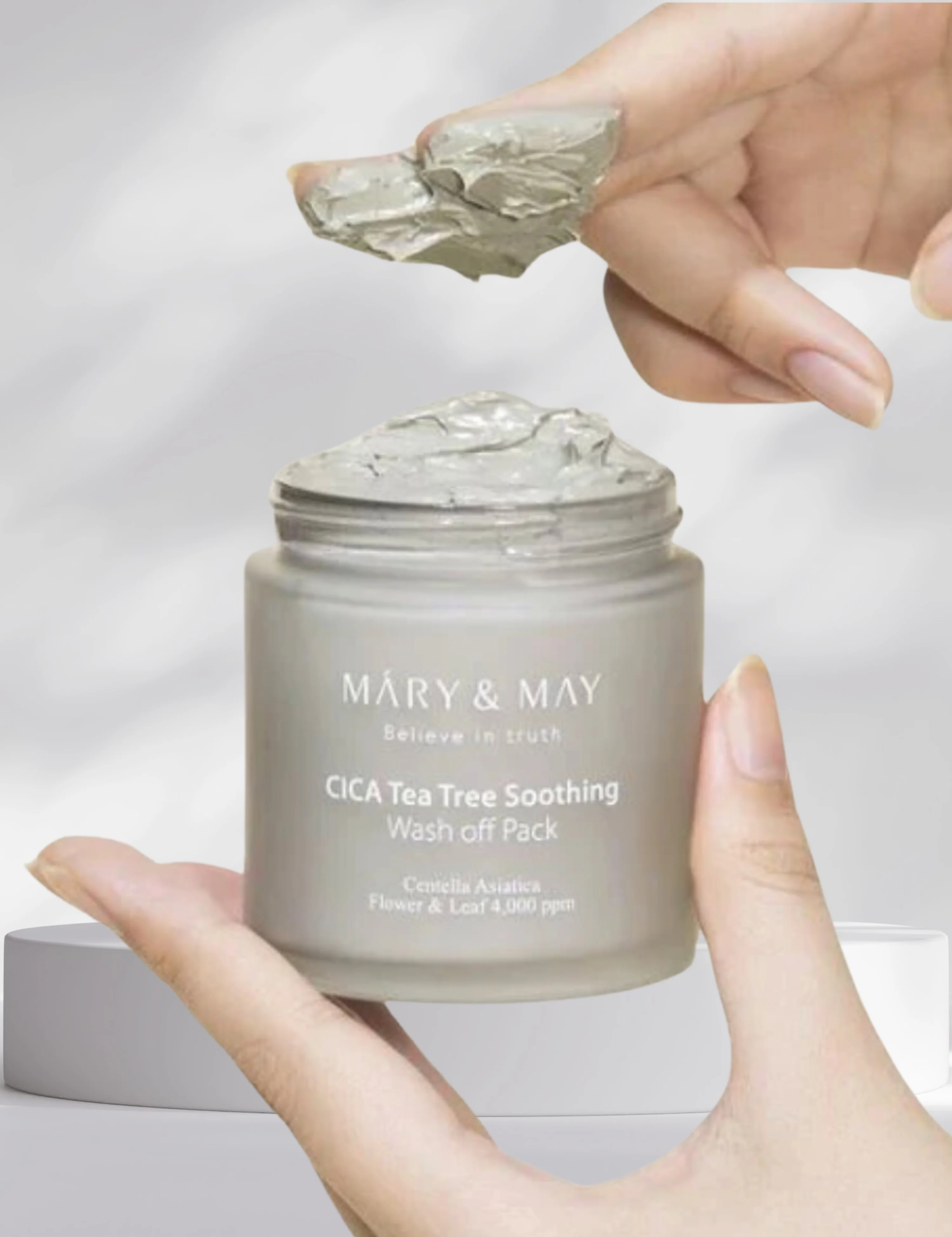 MARY & MAY CICA TeaTree Soothing Wash off Pack 30g / 125g - Image 3
