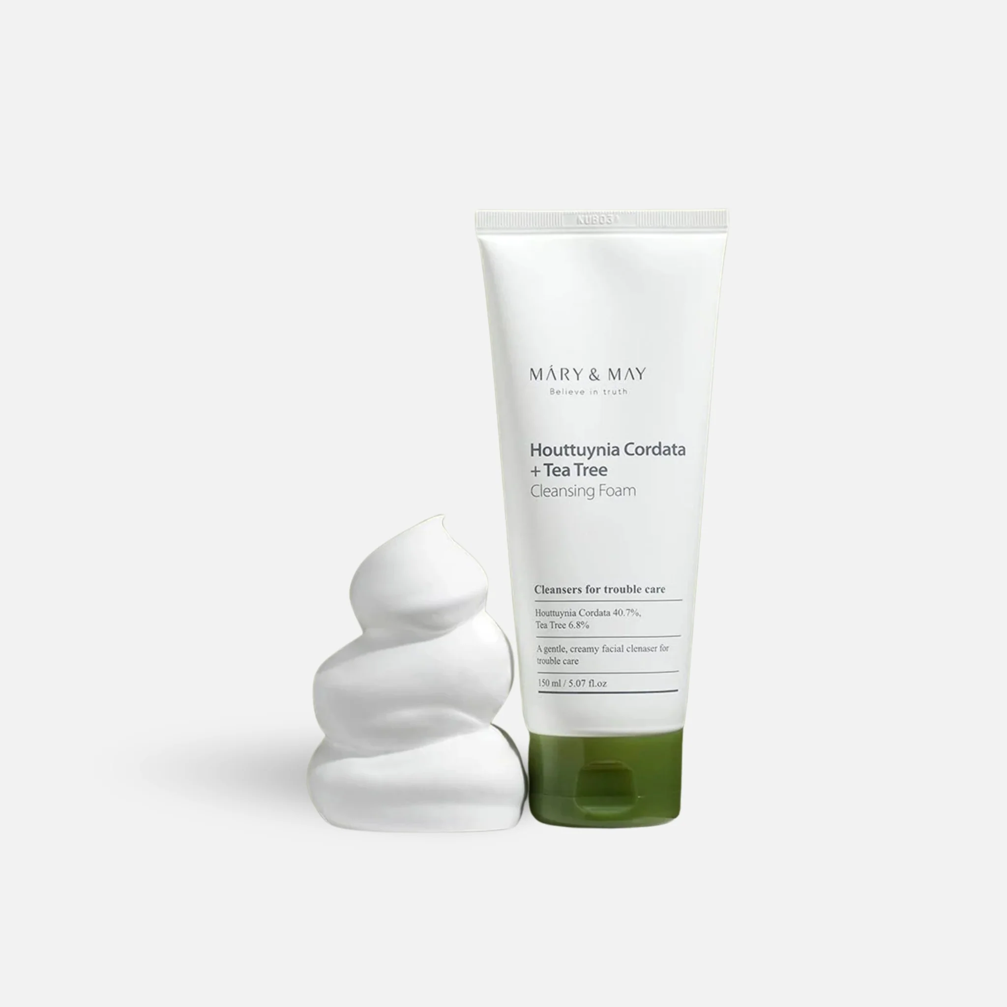 Mary & May Houttuynia Cordata + Tea Tree Cleansing Foam 150ml - Image 5