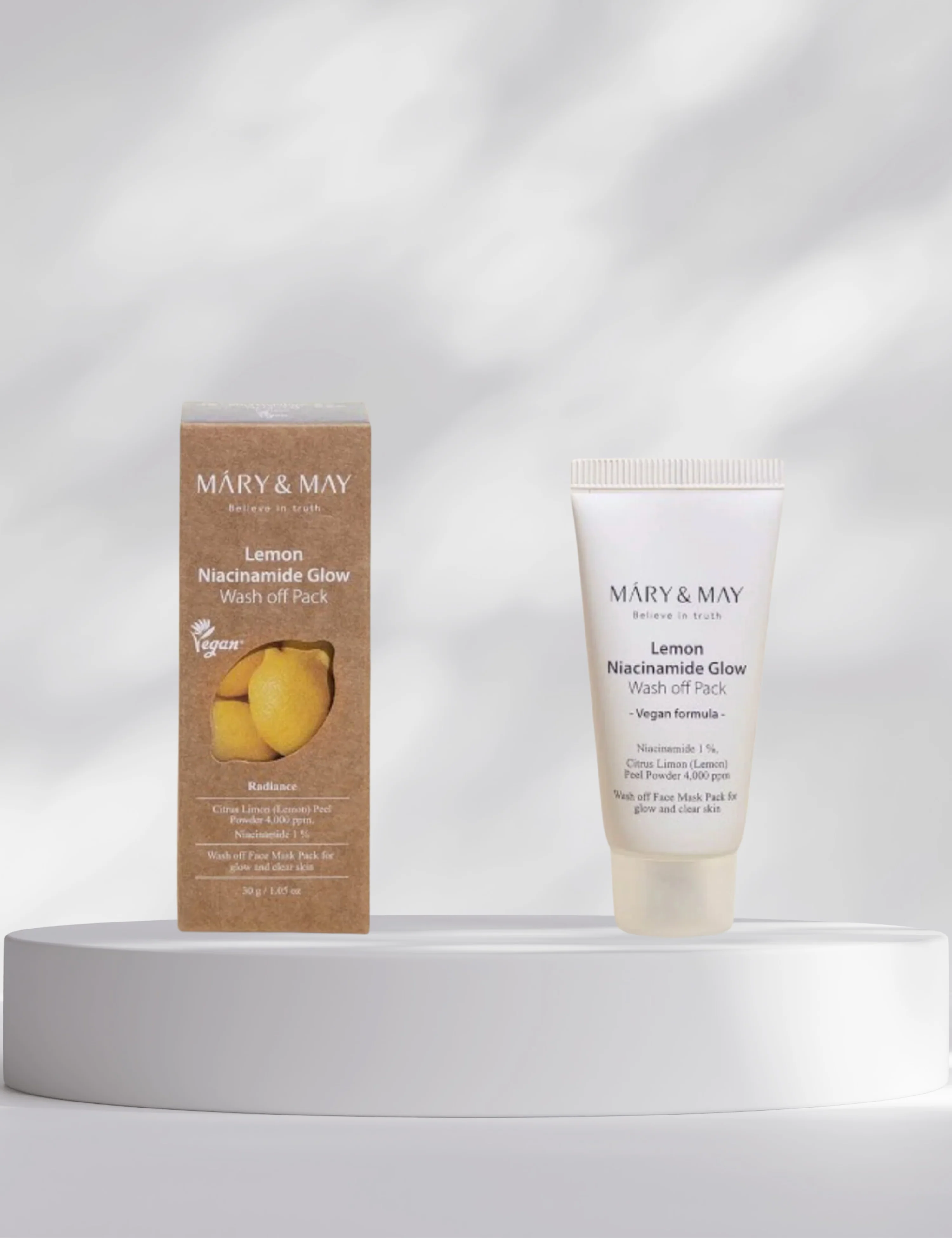 MARY & MAY Lemon Niacinamide Glow Wash off Pack 30g / 125g - Image 5