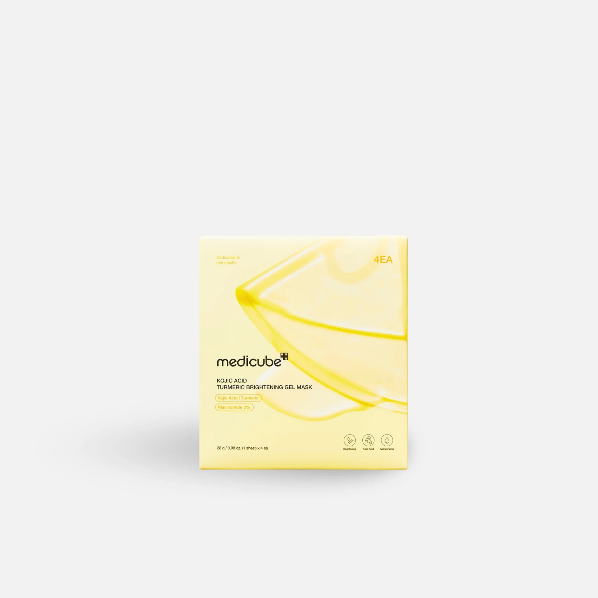 MEDICUBE Kojic Acid Turmeric Brightening Gel Mask 28g /4pcs - Image 5