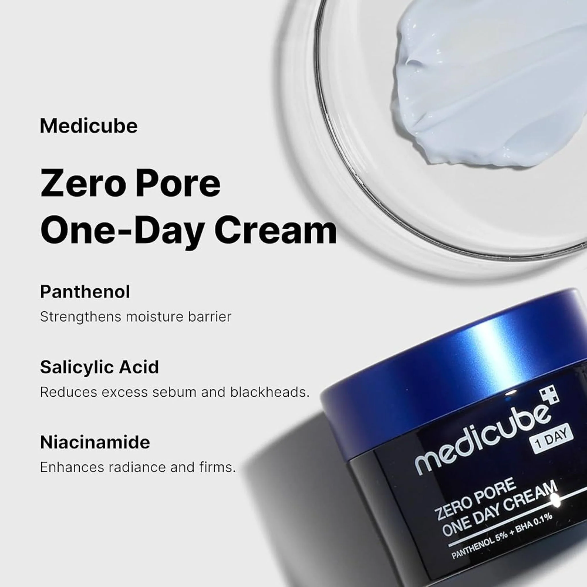MEDICUBE Zero Pore One Day Cream 50ml - Image 4