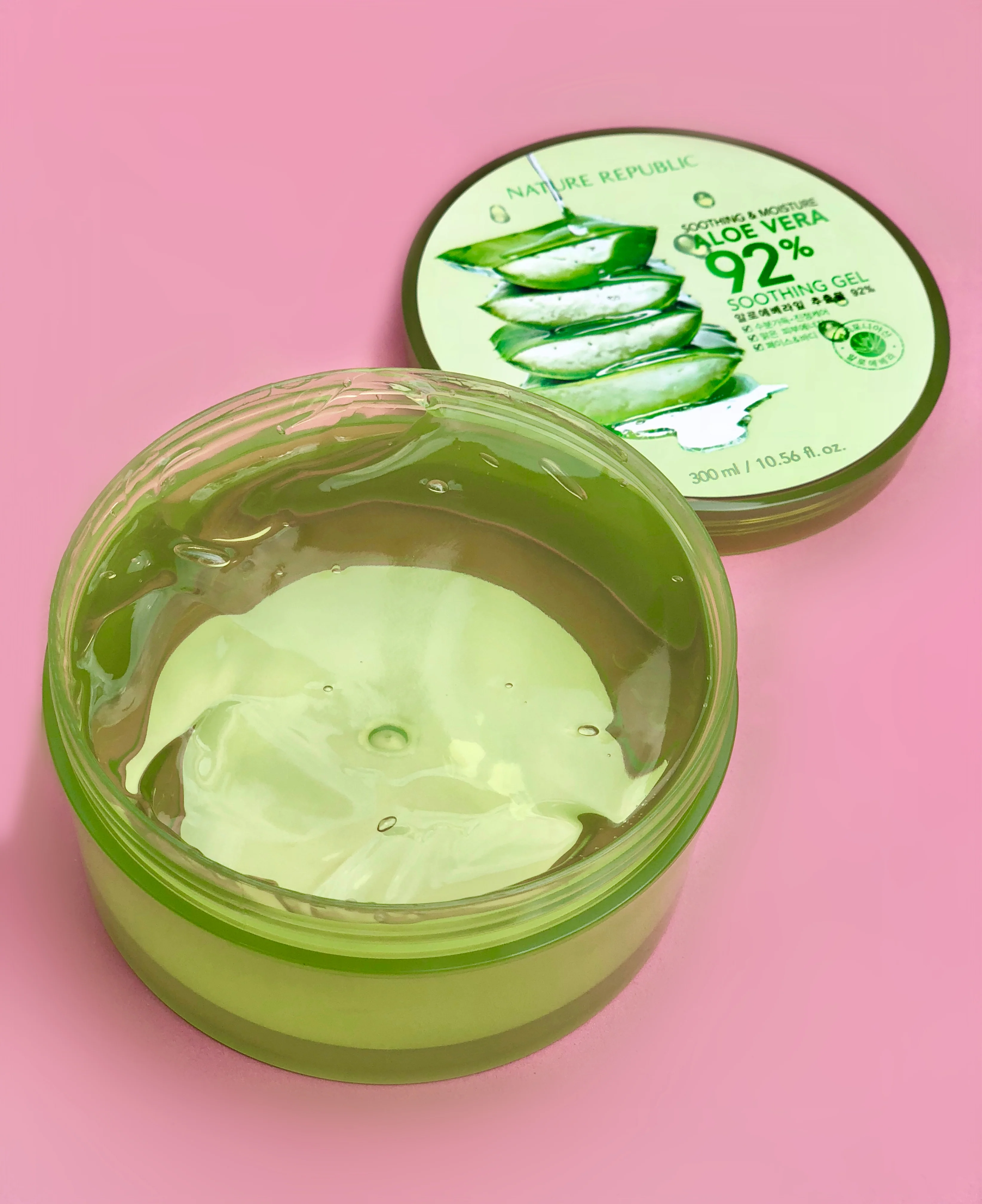 NATURE REPUBLIC 92% Aloe Vera Gel Tub 300ml - Image 2