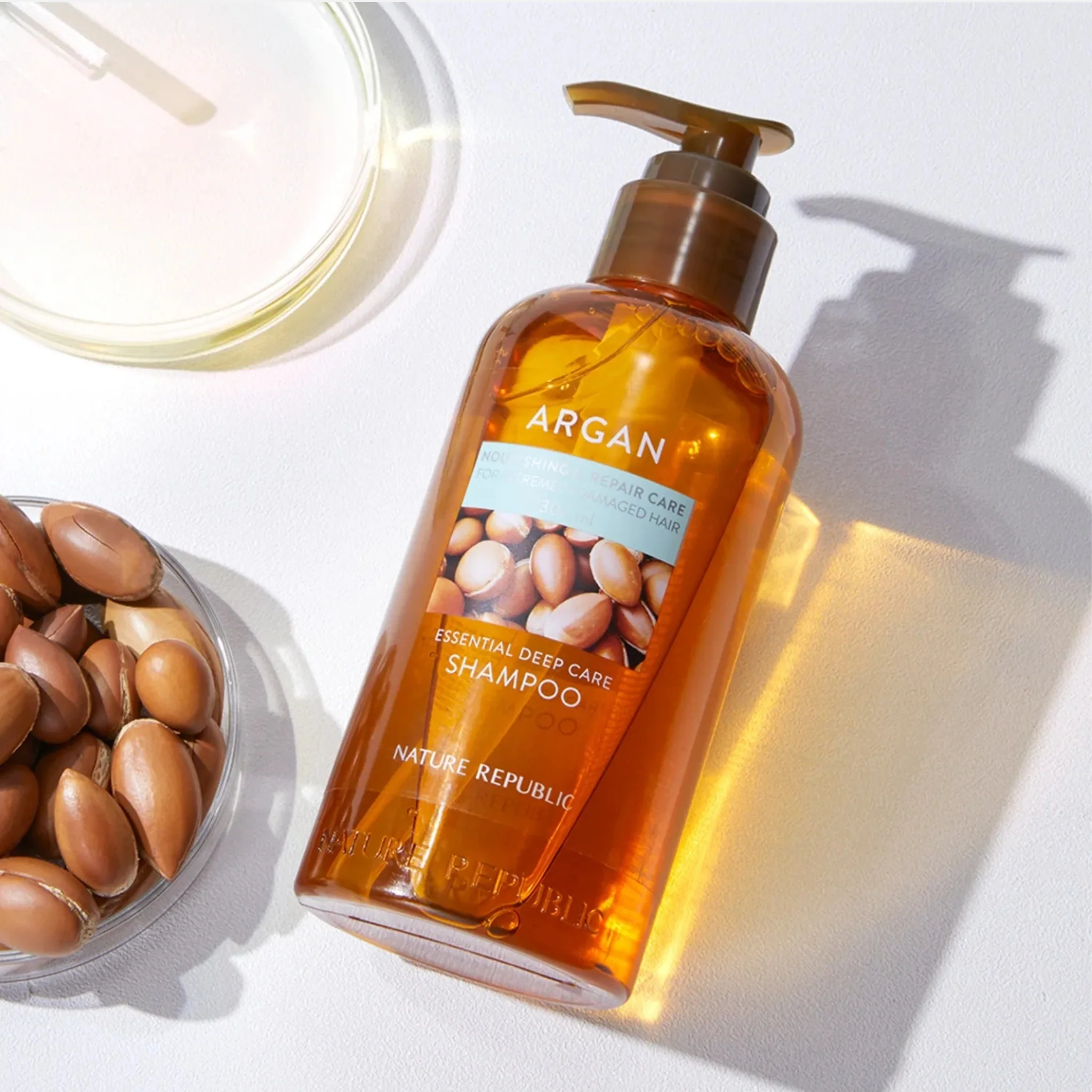 NATURE REPUBLIC Argan Essential Moisture Repairing Shampoo 300ml - Image 3