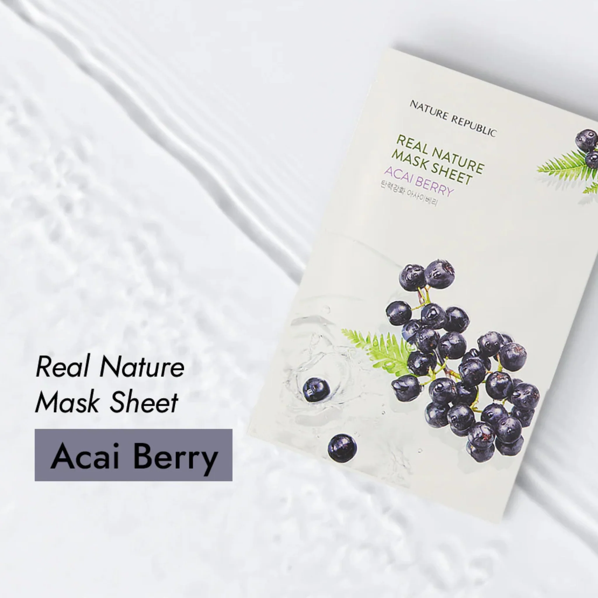 NATURE REPUBLIC Real Nature Sheet Mask Acai Berry 23ml - Image 3