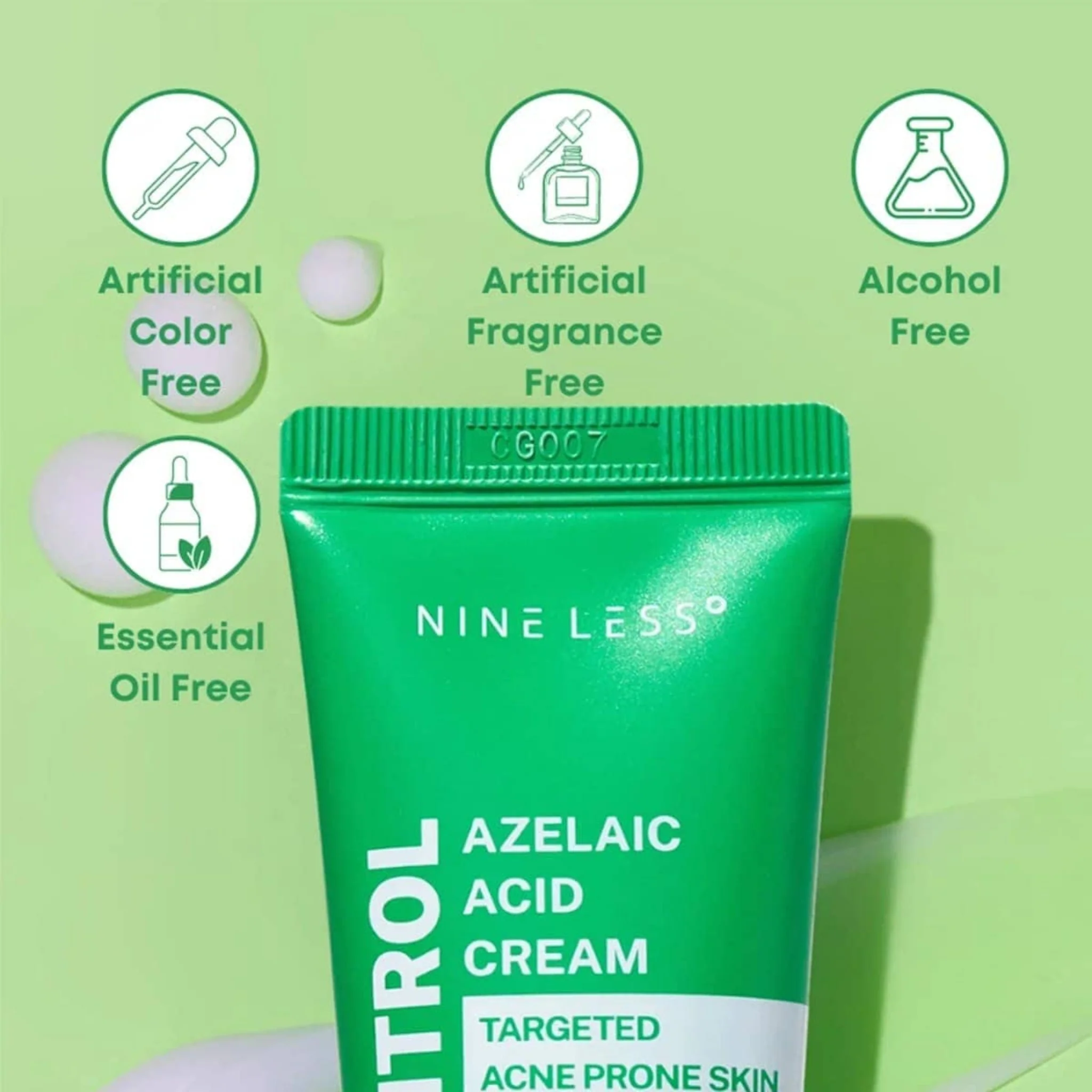 NINE LESS A-Control Azelaic Acid Cream 50ml - Image 3