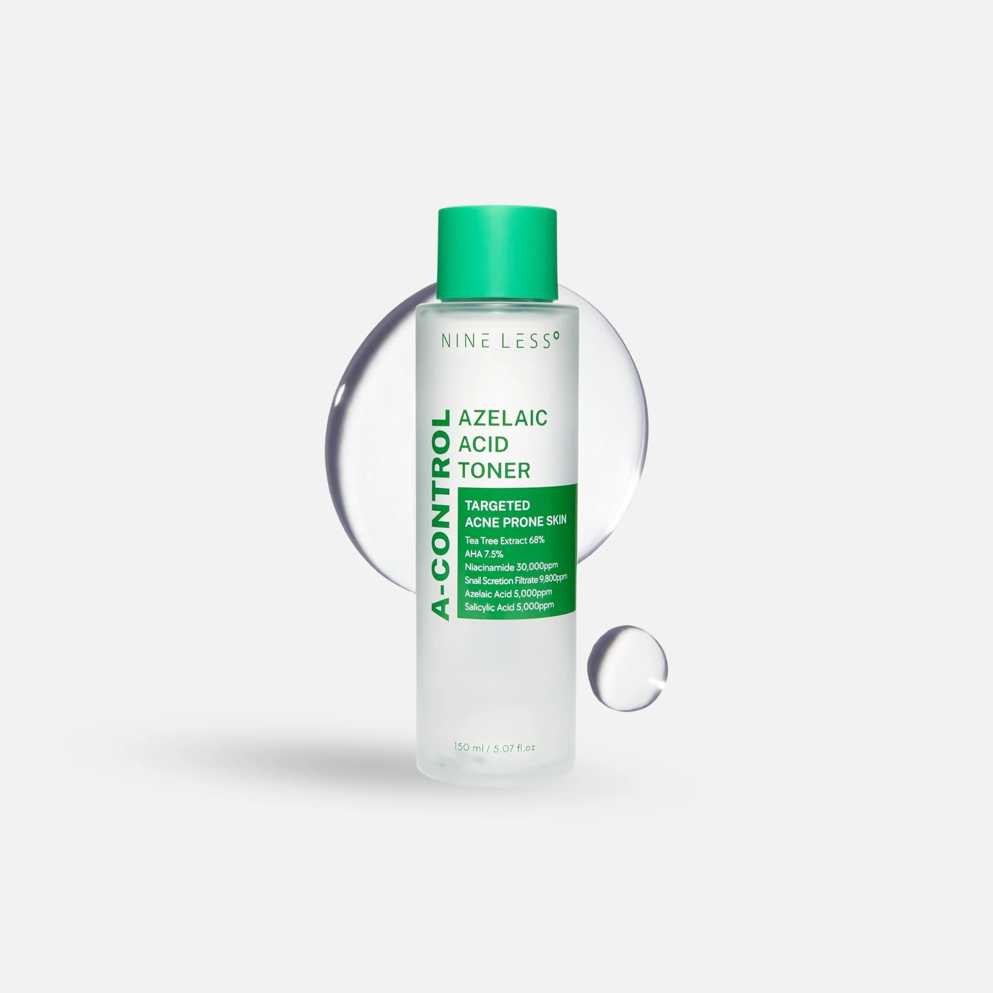 NINE LESS A-Control Azelaic Acid Toner 150ml / 30ml - Image 2
