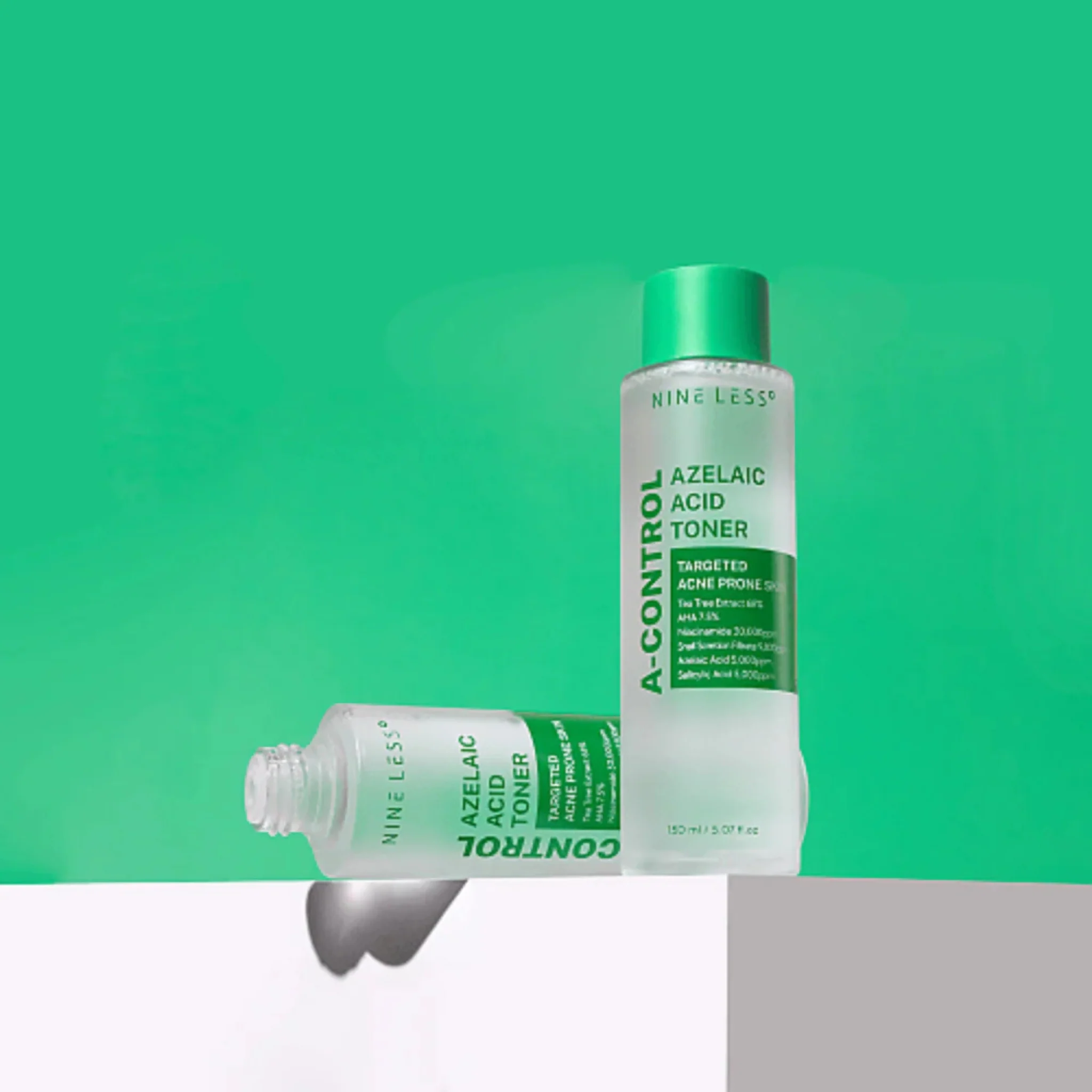 NINE LESS A-Control Azelaic Acid Toner 150ml / 30ml - Image 3