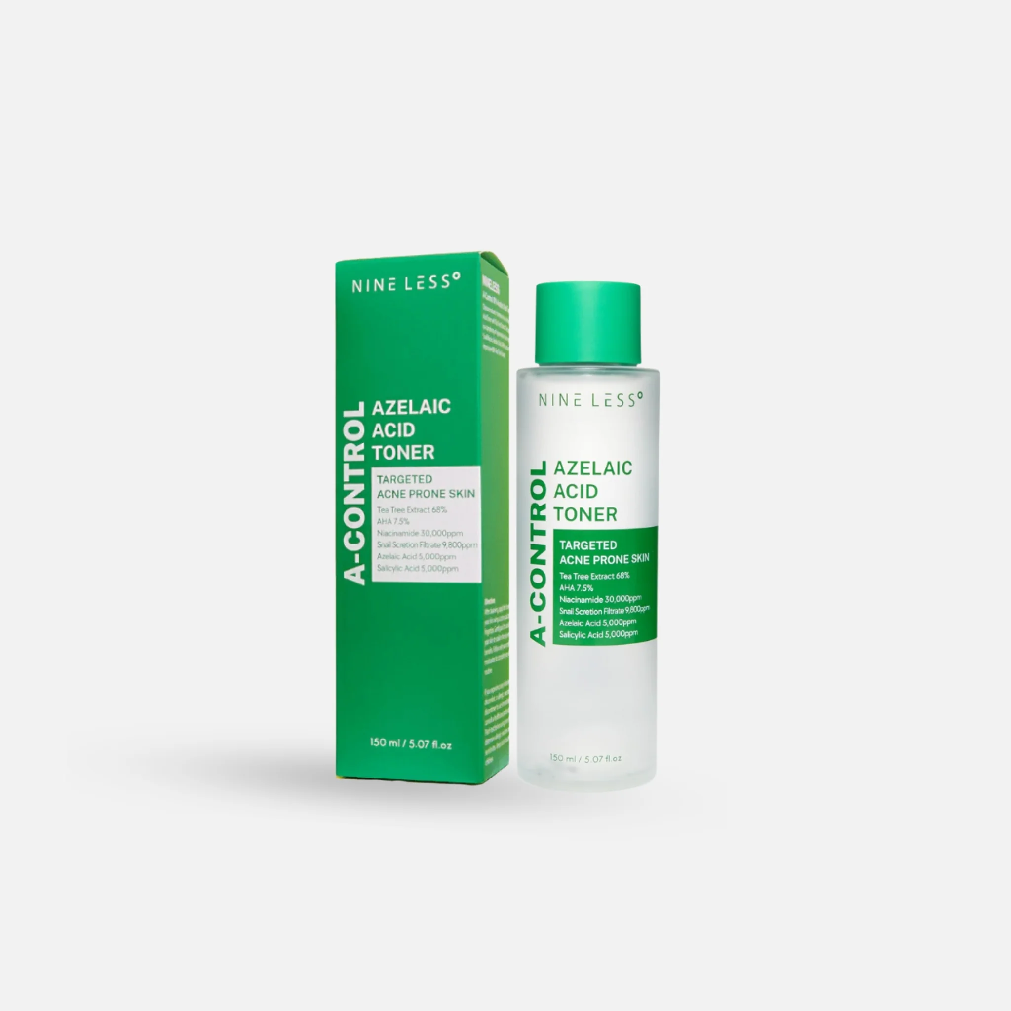 NINE LESS A-Control Azelaic Acid Toner 150ml / 30ml - Image 5