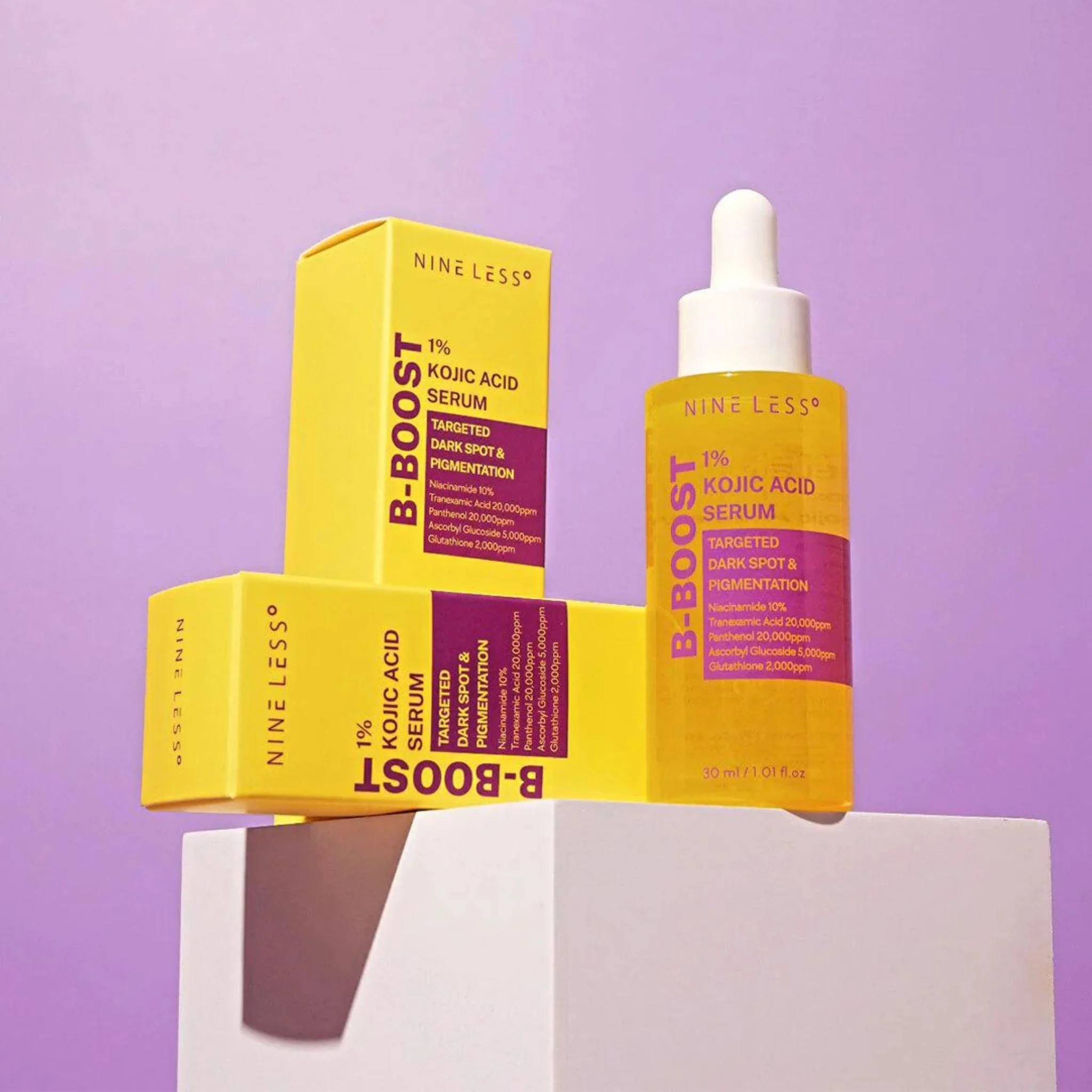 NINE LESS B-Boost 1% Kojic Acid Serum 30ml - Image 4