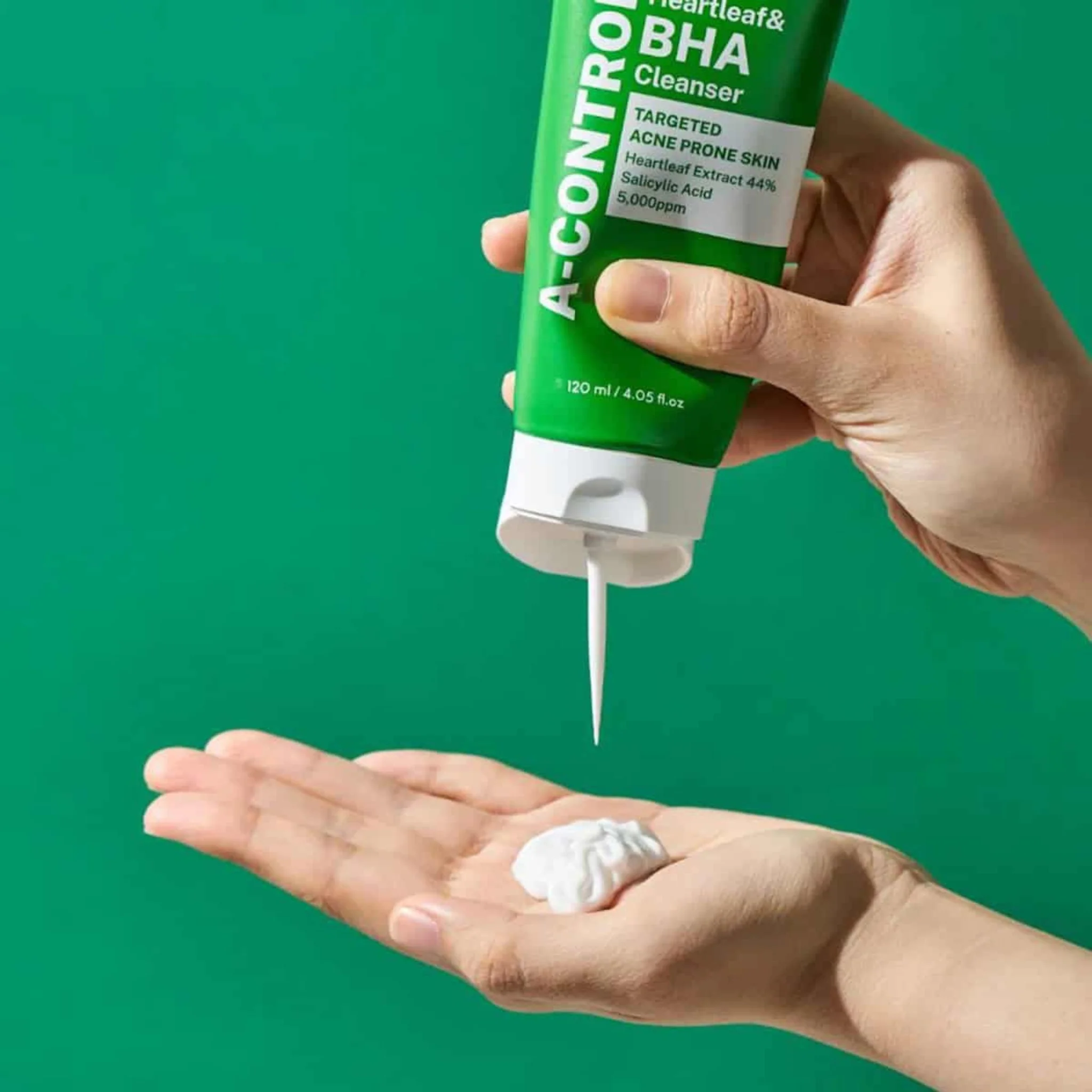 NINE LESS A-Control Heartleaf & BHA Cleanser 120ml / 25ml - Image 2