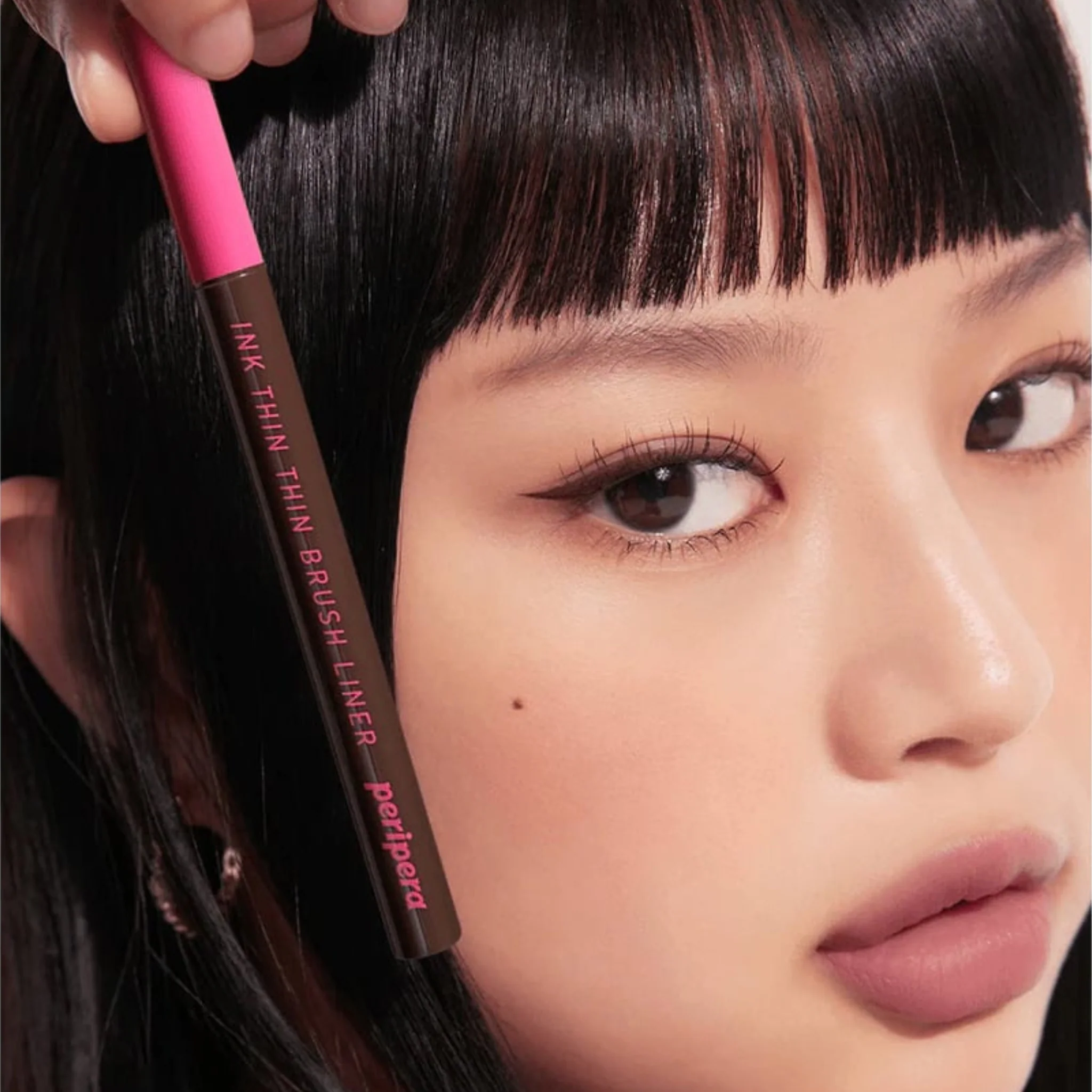 PERIPERA Ink Thin Thin Brush Liner 02 Brown Film - Image 3