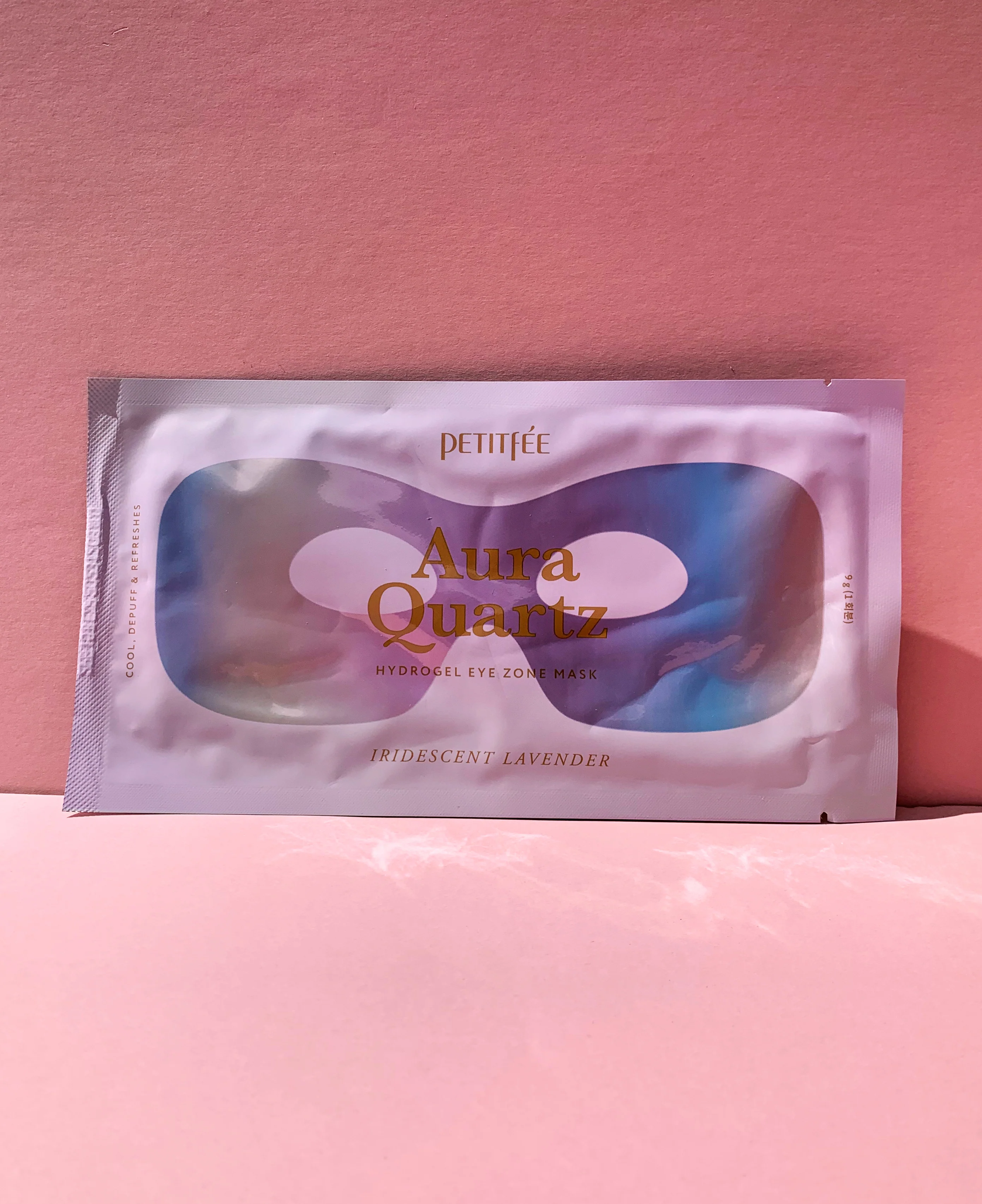PETITFEE Aura Quartz Hydrogel Eye Zone Mask – Iridescent Lavender