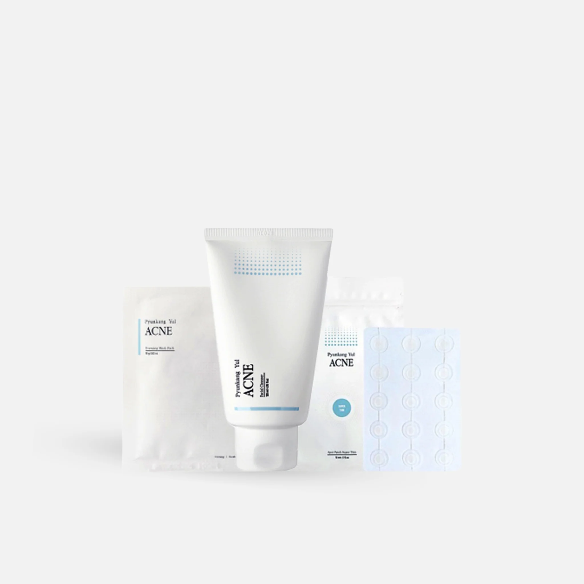 PYUNKANG YUL ACNE Facial Cleanser 120ml + Spot Patch + Acne Dressing Mask Set