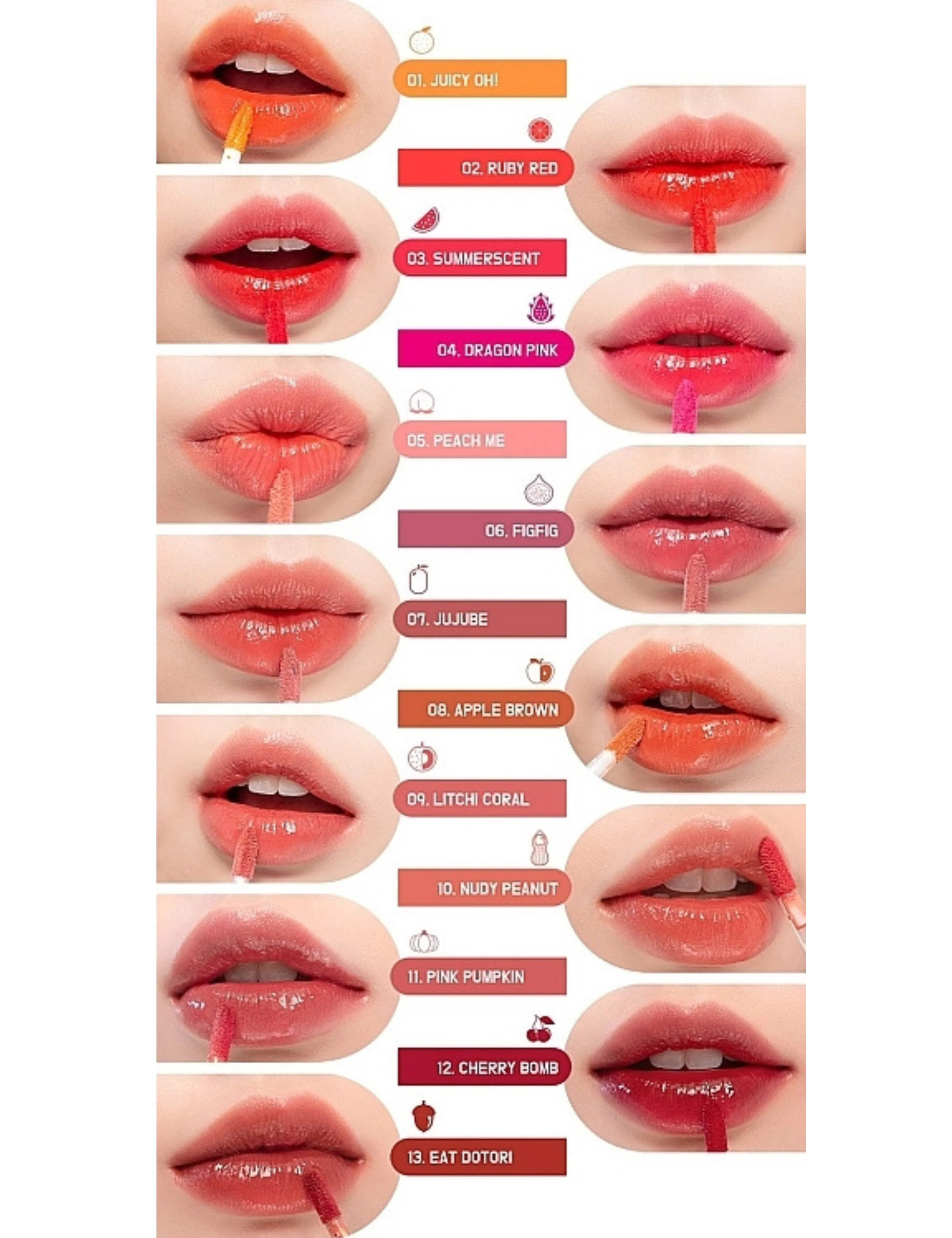 ROM&ND Juicy Lasting Lip Tint - 7 colours (5.5g) - Image 2