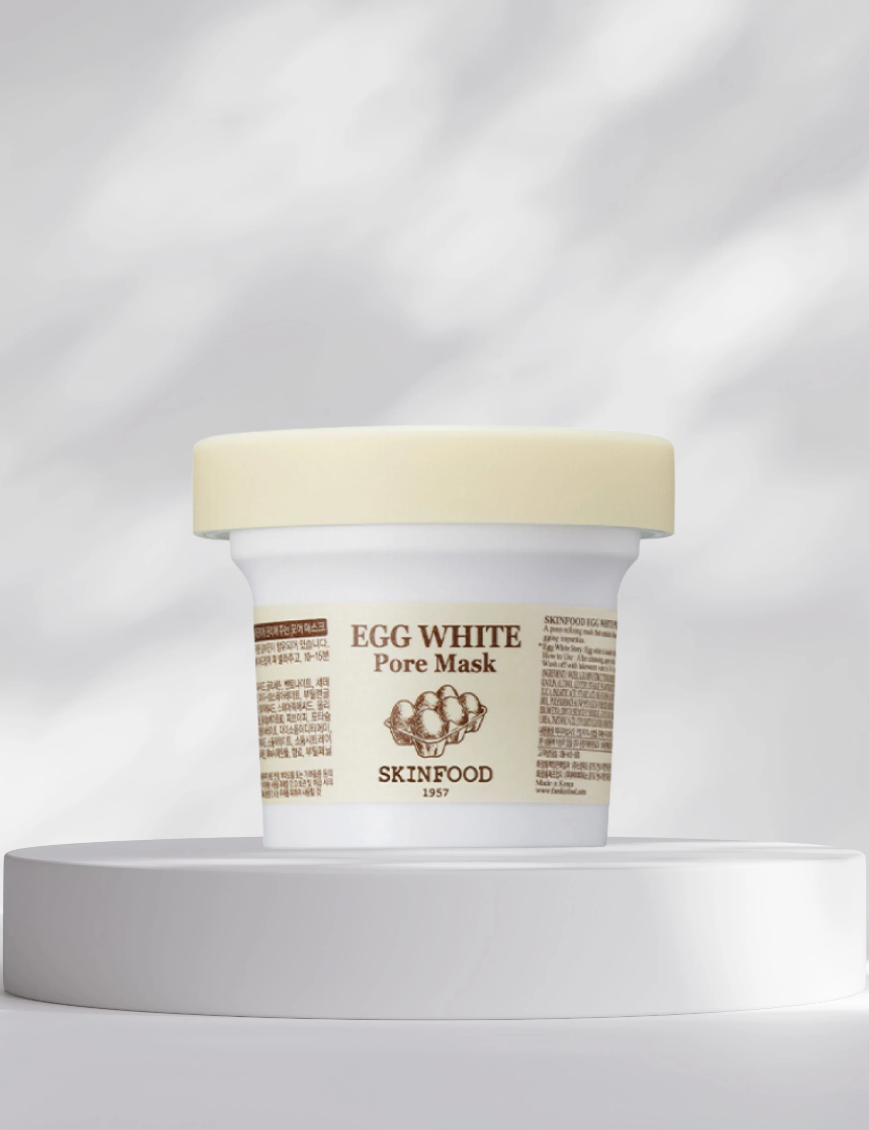 SKINFOOD Egg White Pore Wash Off Mask 120g - Image 5
