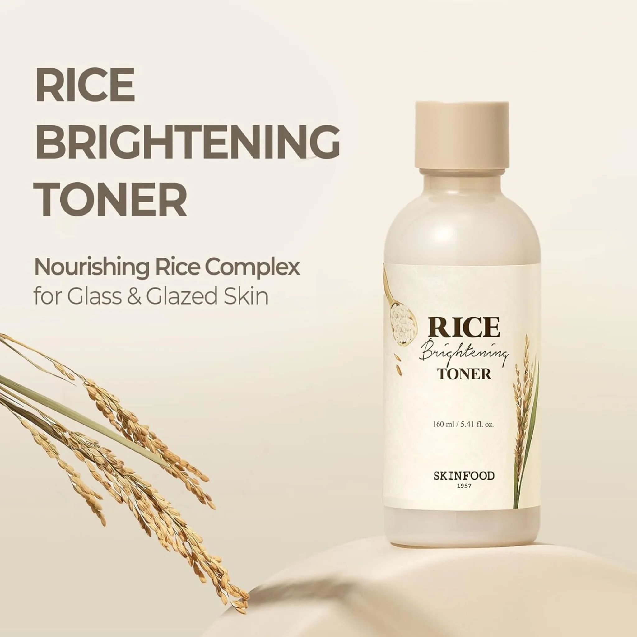 SKINFOOD Rice Brightening Toner 160ml - Image 4