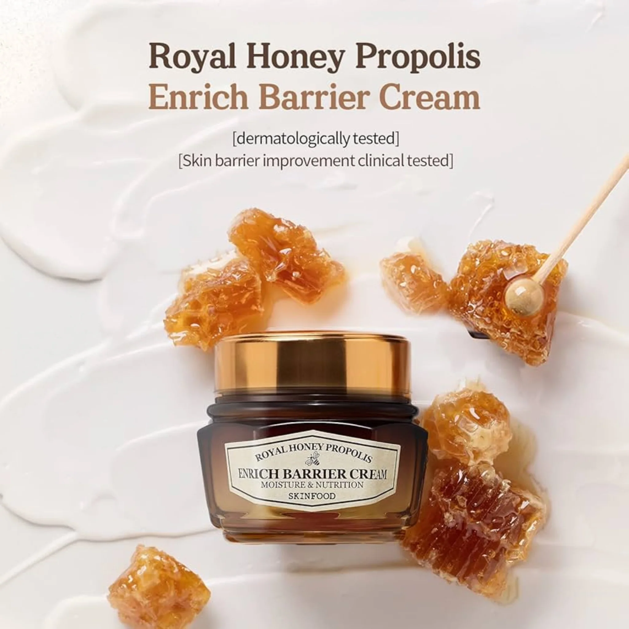 SKINFOOD Royal Honey Propolis Enrich Barrier Cream 63ml - Image 2
