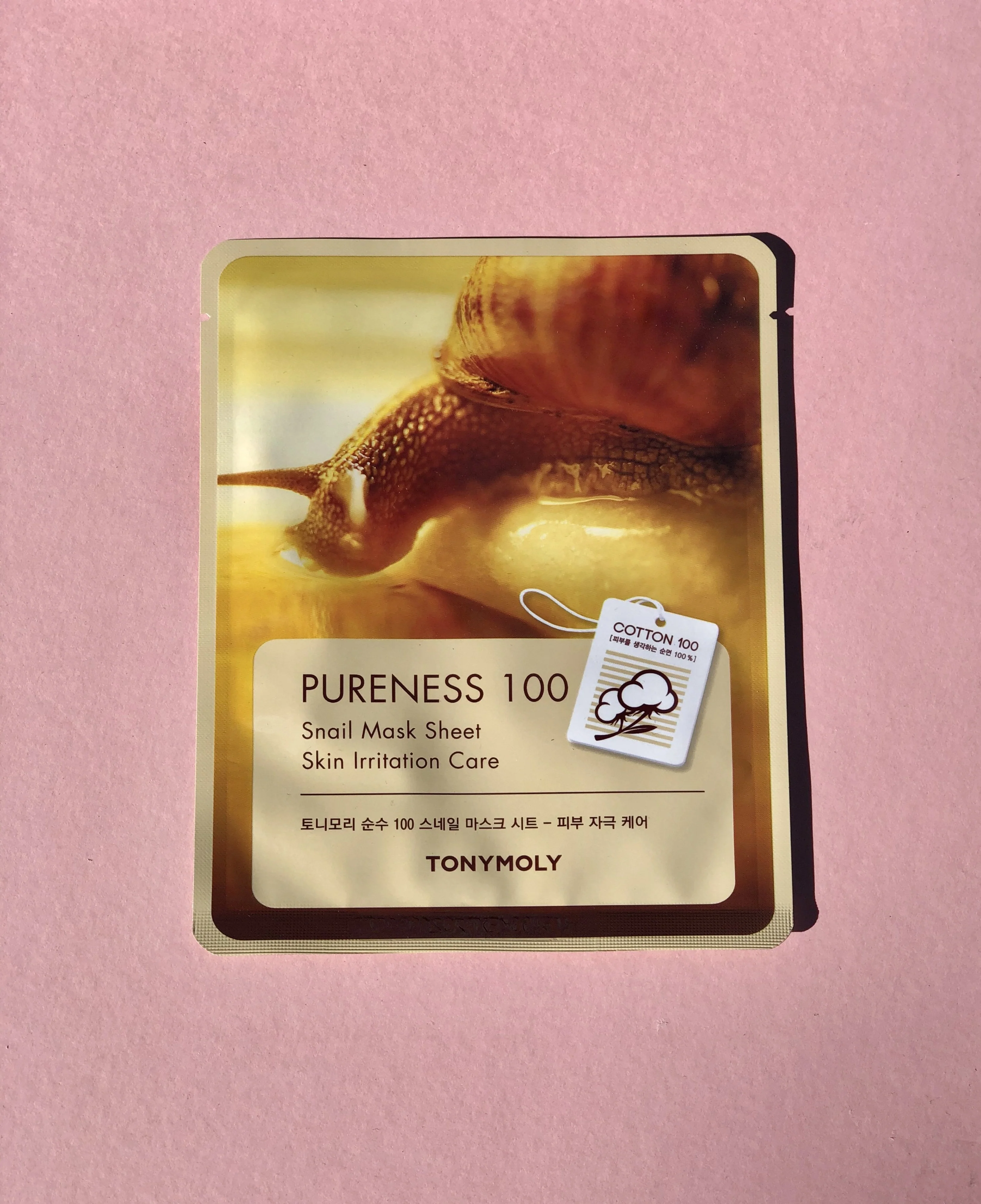 TONY MOLY Pureness 100 Snail Mask Sheet