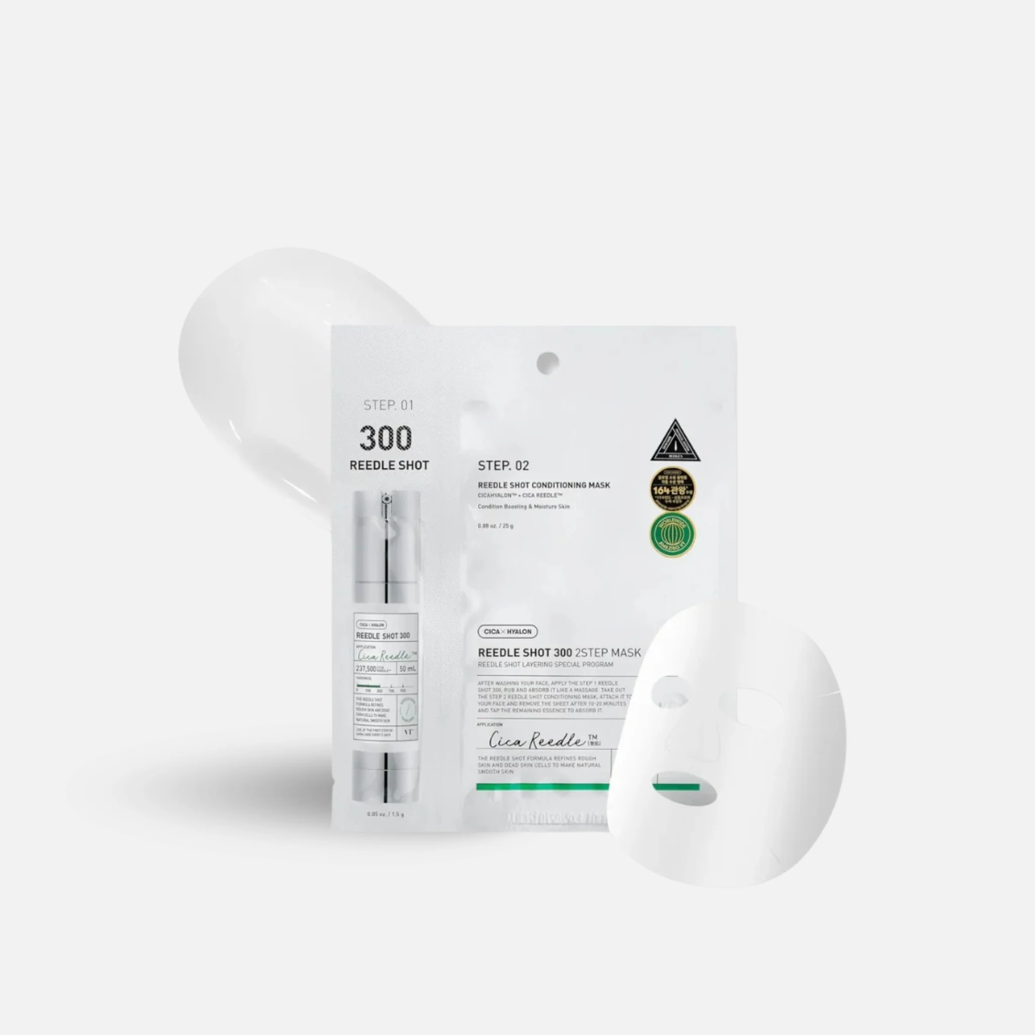 VT Cosmetics Reedle Shot 300 2-Step Mask - Image 4
